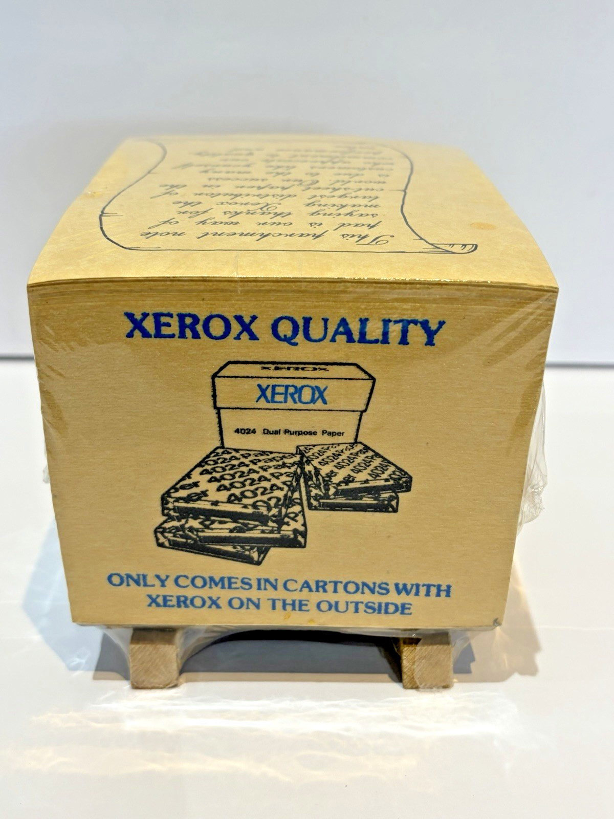 Rare Sealed Vintage Xerox Promotional Office Memorabilia Xerox Paper On A Skid