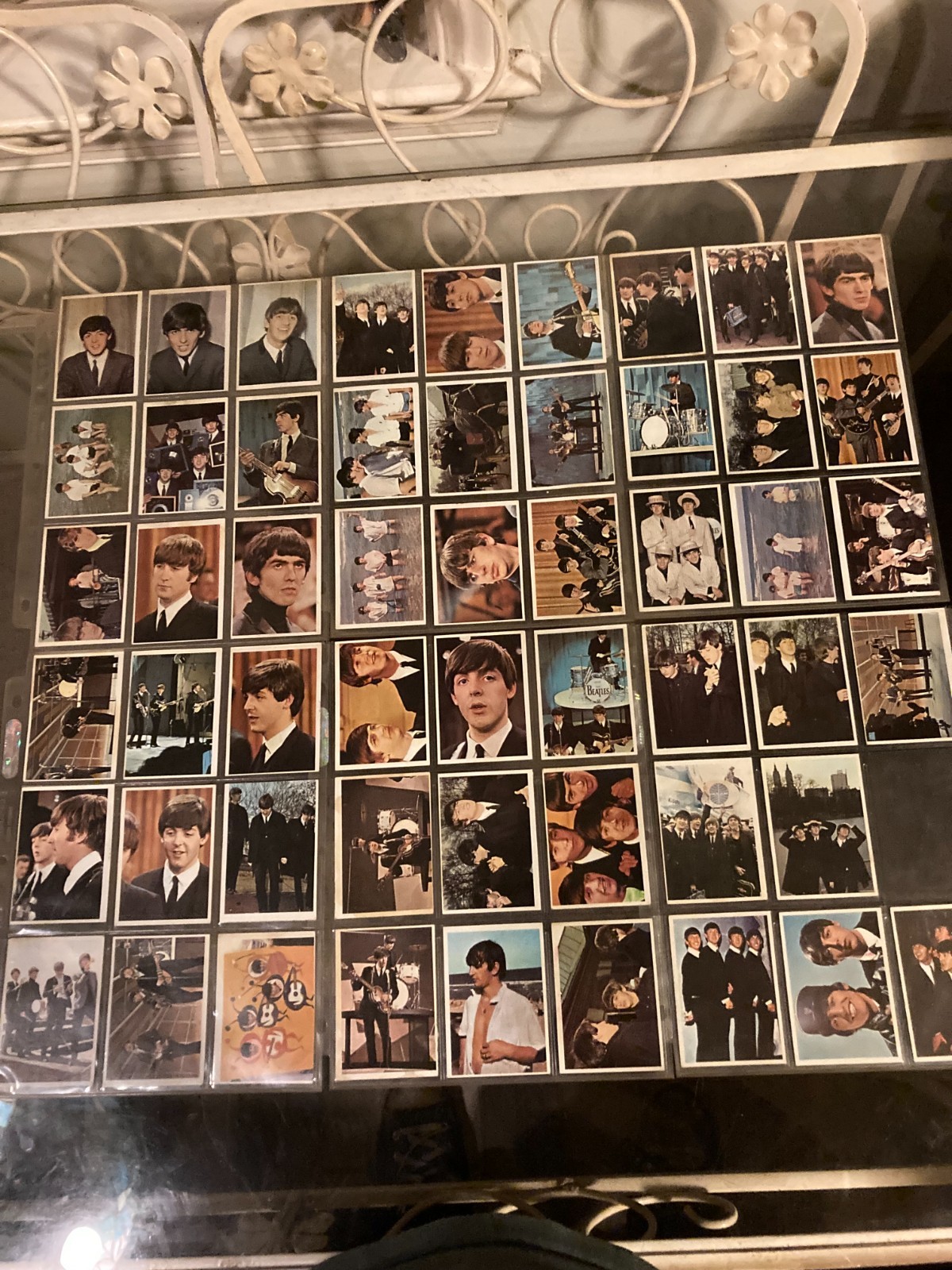 Lot of 50 different 1964 Topps THE BEATLES COLOR Trading Cards + 3 Beatles Diary
