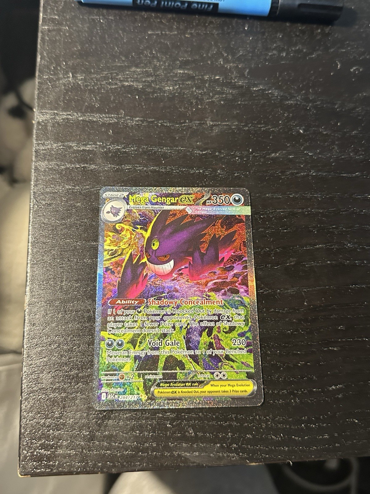 Pokémon Company Pokémon TCG Mega Gengar EX 284/217 Full Art Secret Rare CLEAN