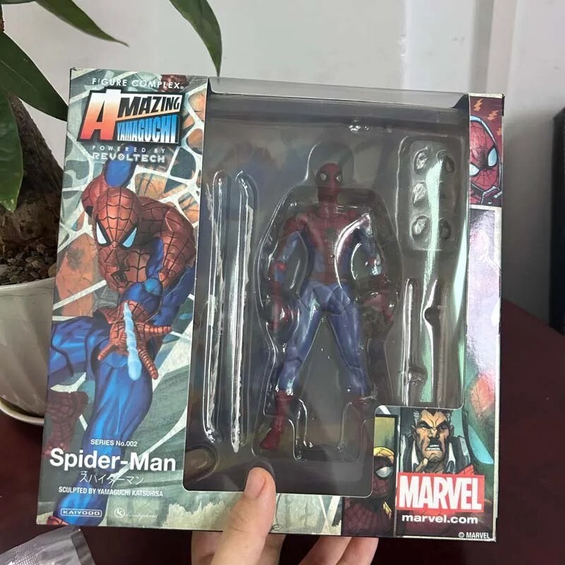 Kaiyodo Revoltech Amazing Yamaguchi Spider-Man Action Figure Toy Licensed Repo