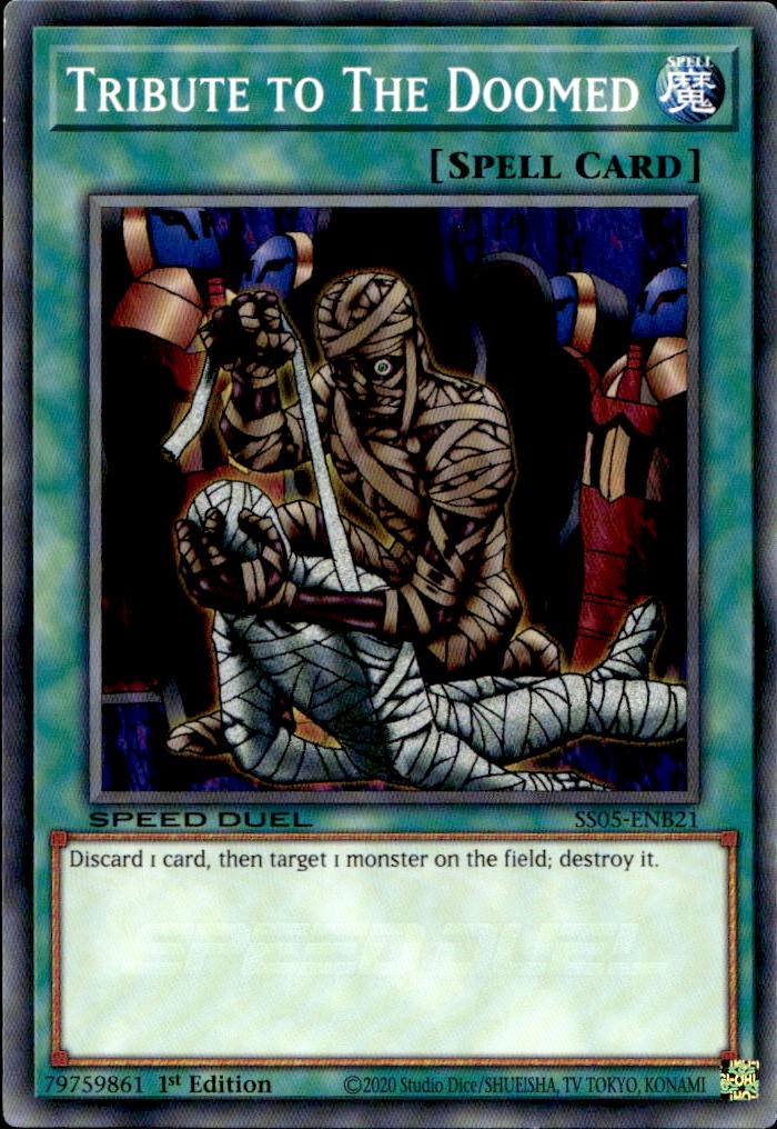 Tribute to The Doomed SS05-ENB21 1st Edition Common Yu-Gi-Oh Tribute to The Doomed SS05-ENB21 1st Edition Common Yu-Gi-Oh