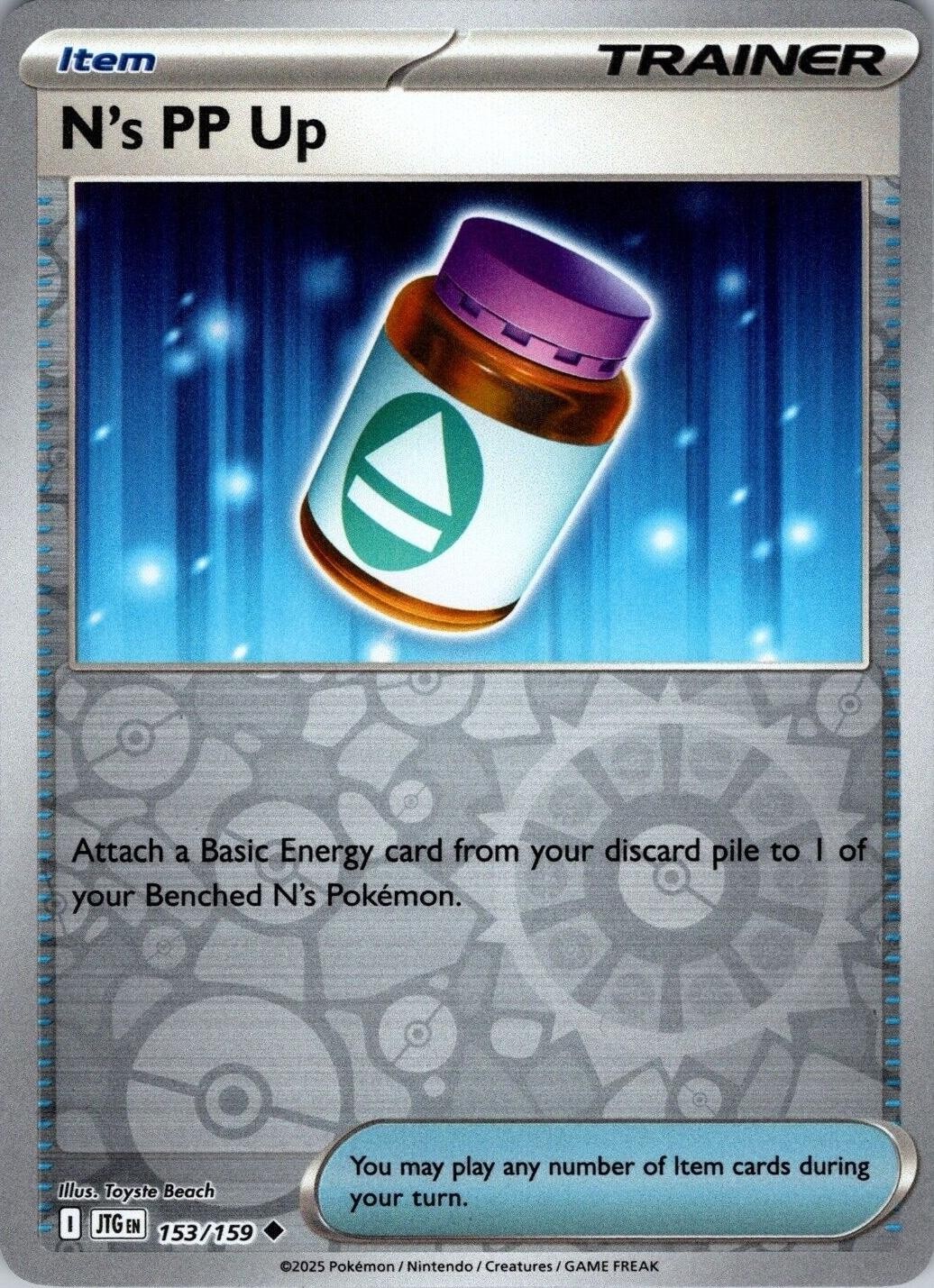 N's PP Up Reverse Holofoil [JTG - 153/159]