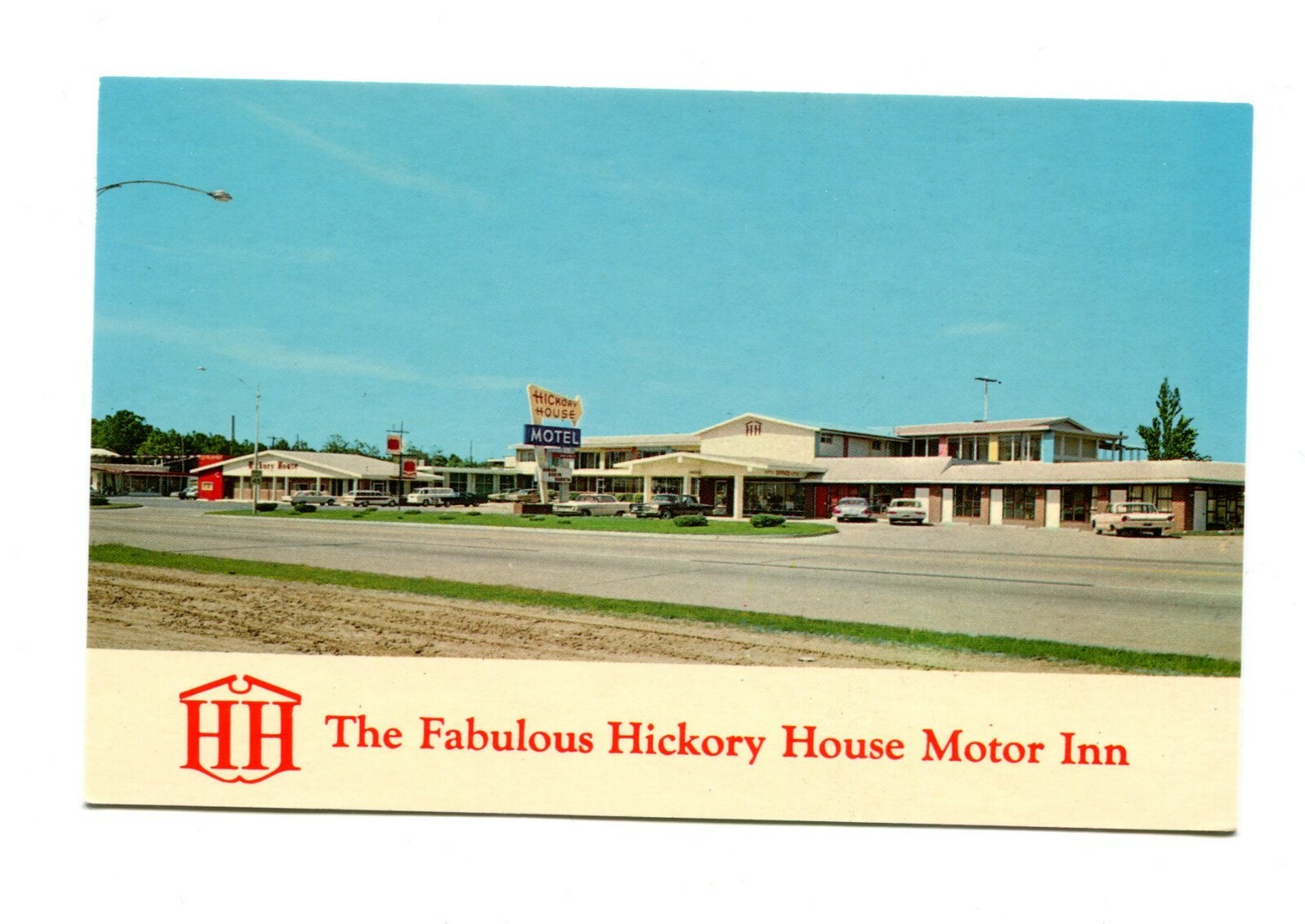 Postcard - Fabulous Hickory House Motor Inn c1960s Poplar Bluff MO Unposted