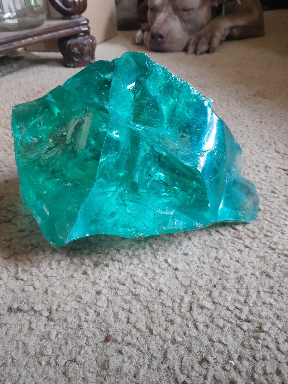 25kg+ (A097) Big size super Aqua Blue rough Of Andara Crystal Monatomic.