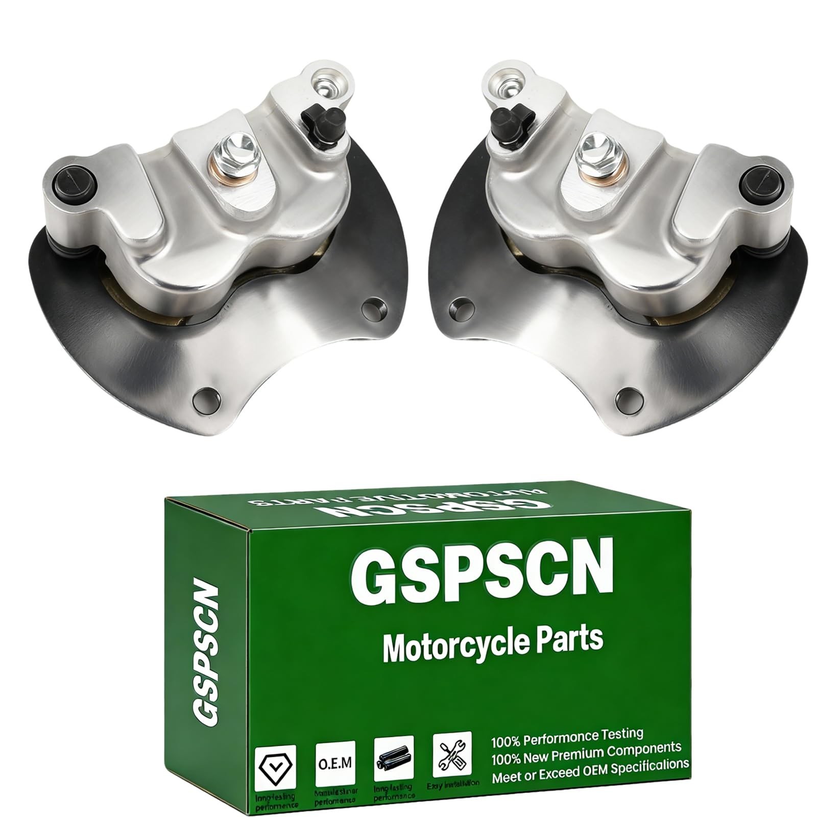 GSPSCN 2Pcs Rear Left Right Brake Calipers w/Pads & Bracket for Polaris RZR X... GSPSCN 2Pcs Rear Left Right Brake Calipers w/Pads & Bracket for Polaris RZR X...