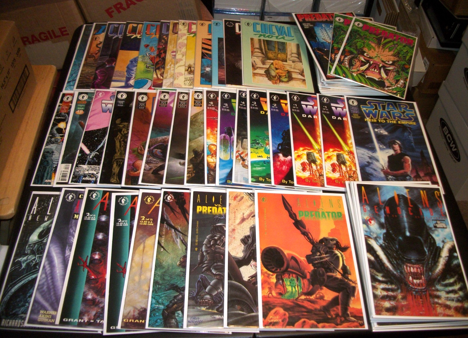 Dark Horse Comic Lot 66 Issues, Aliens,Star Wars,Predator,Cheval Noir,Terminator