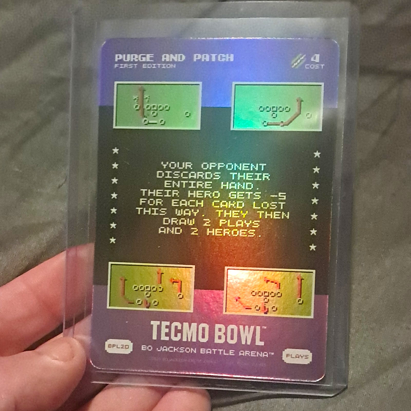Tecmo Bowl Bo Jackson Battle Arena Purge and Patch BPL20 1st Ed 2021 SSP