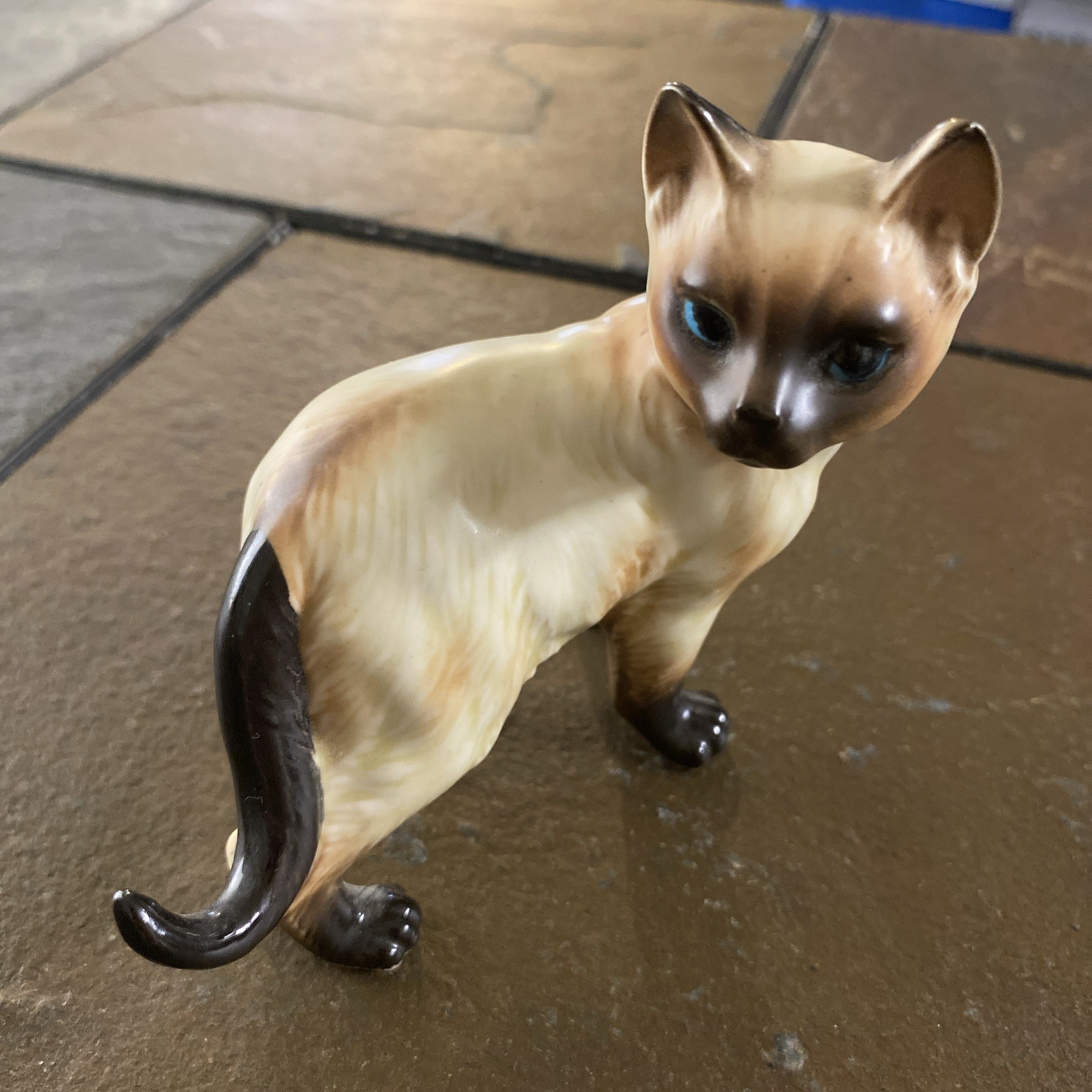 Vintage Napcoware Porcelain Siamese Cat Figurine #9787