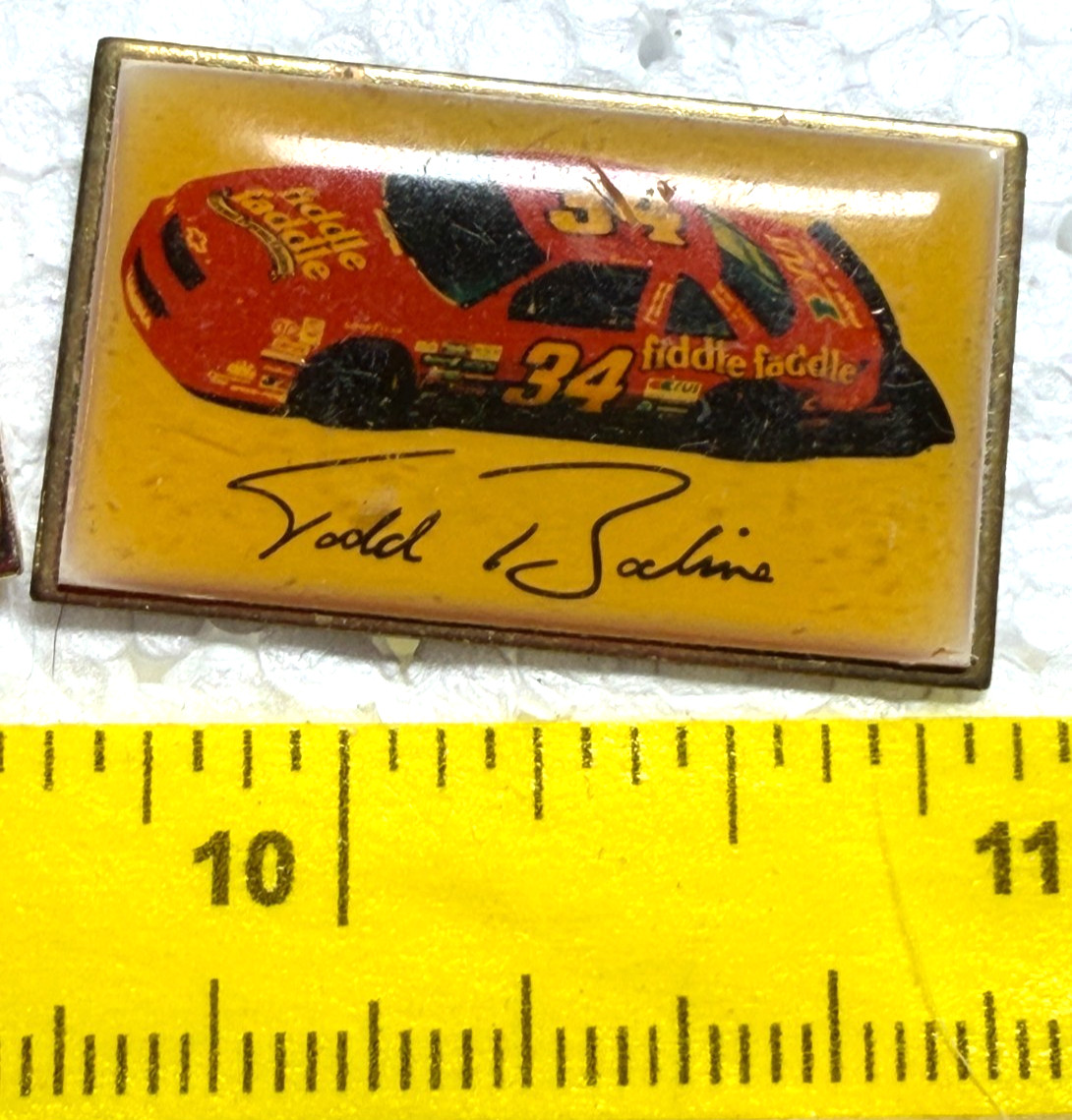 NASCAR #34 Fiddle Faddle Car Busch Series by Todd Bodine Lapel Tack Pin NASCAR #34 Fiddle Faddle Car Busch Series by Todd Bodine Lapel Tack Pin