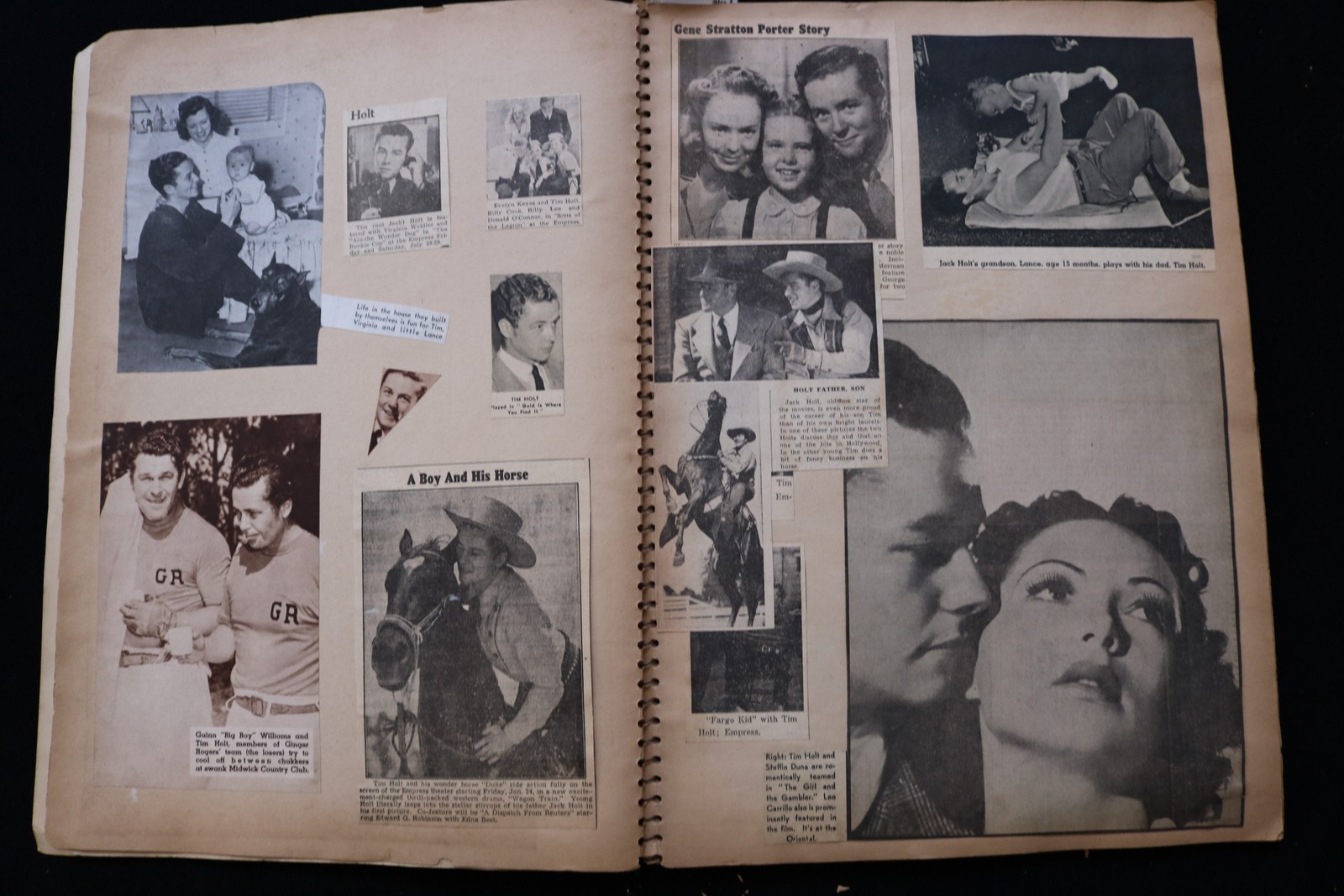 1930'S HOLLYWOOD STARS SCRAPBOOK - HENRY FONDA - CLARK GABLE - E 24946 1930'S HOLLYWOOD STARS SCRAPBOOK - HENRY FONDA - CLARK GABLE - E 24946