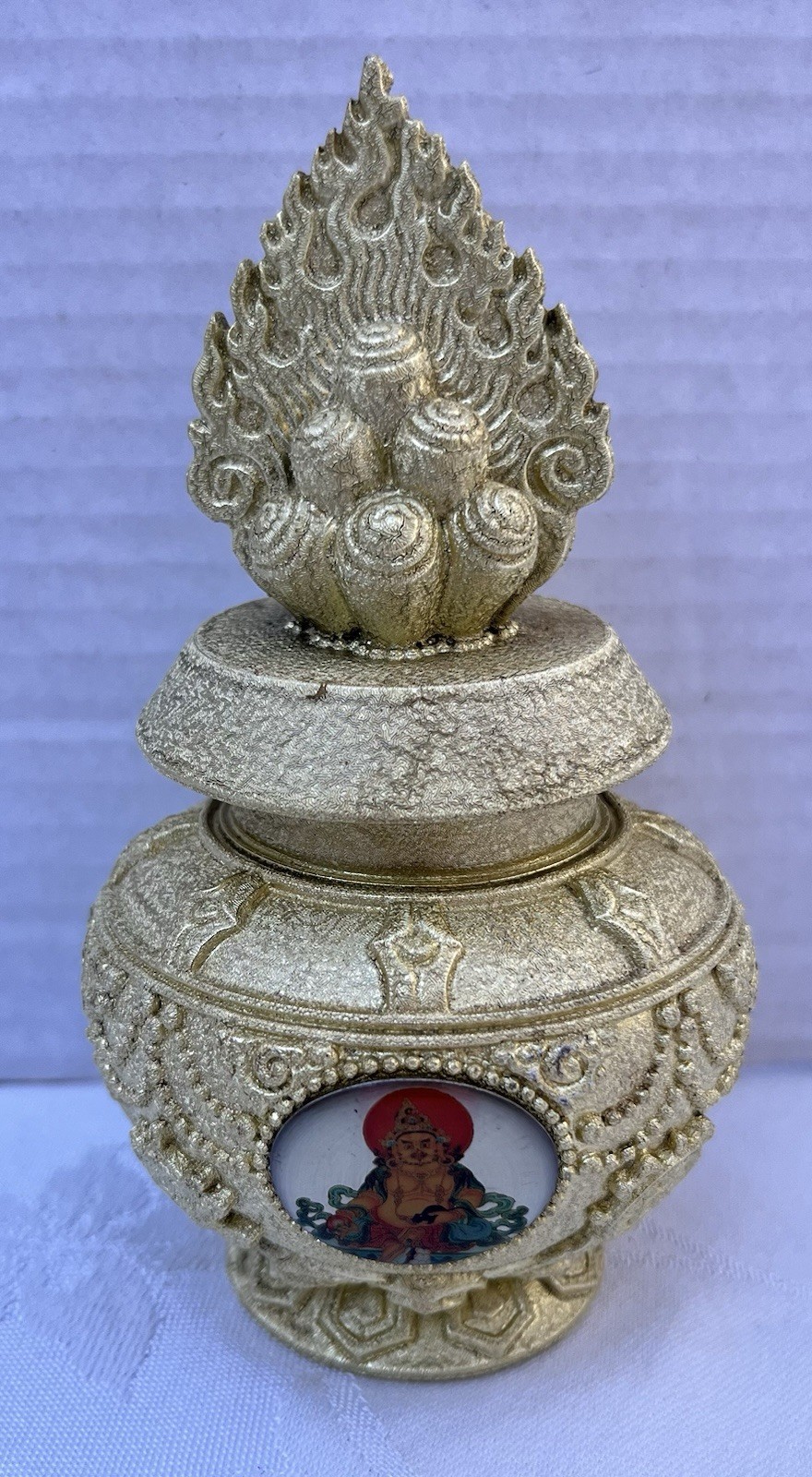 Tibetan Buddhist Wealth Vase Consecrated Yangbum Sealed Ritual  Shrine Alter Art