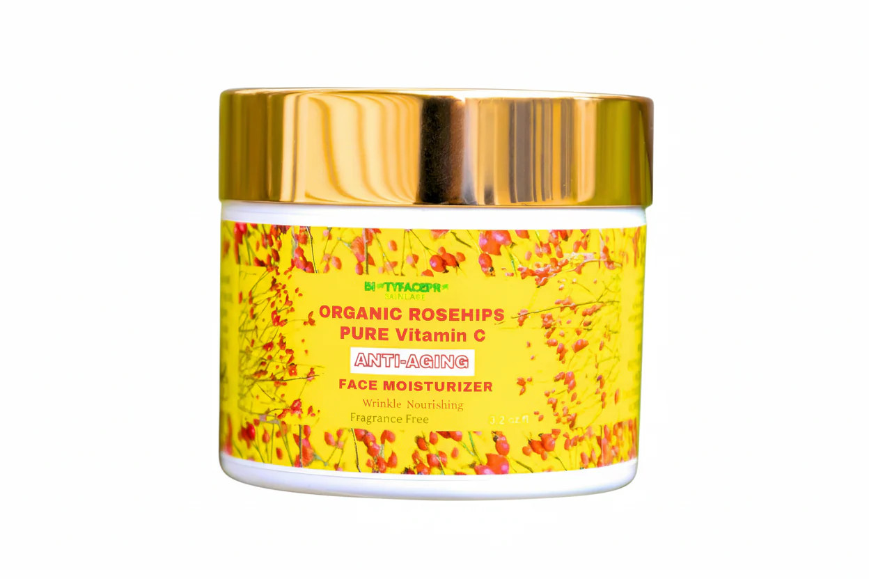 Organic Rosehips Pure Vitamin C Anti-Aging Face MoisturizerWrinkle-Nourishing