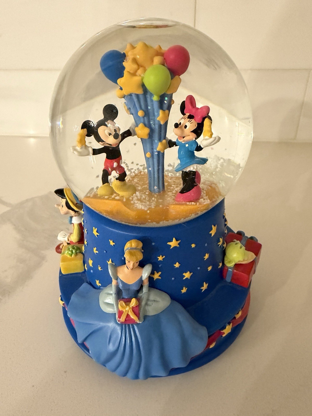 Hallmark Disney Walt's 100th Musical Birthday Water Globe 2001 Limited Edition 