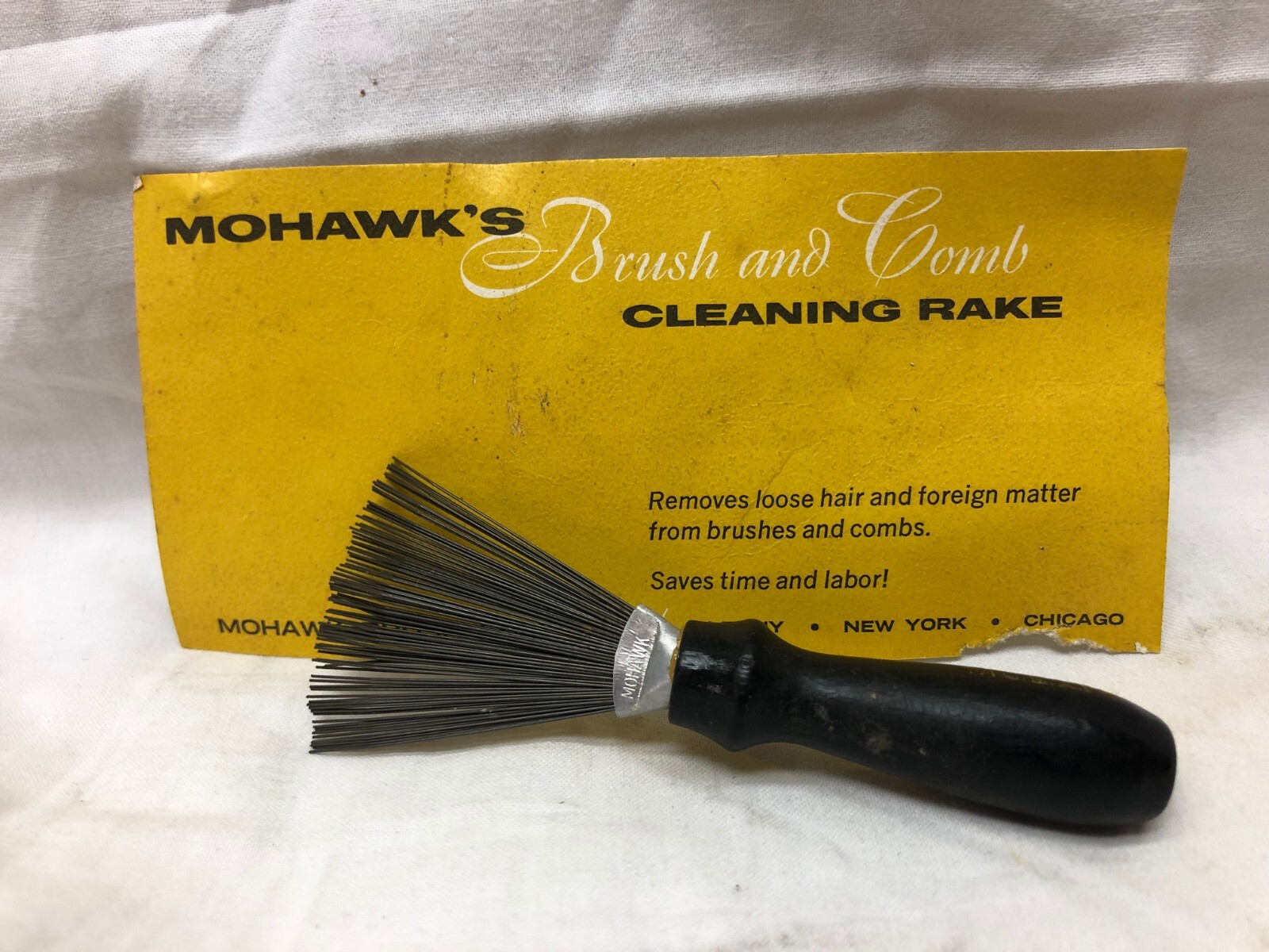 Vintage Mohawk's Brush and Comb Cleaning Rake