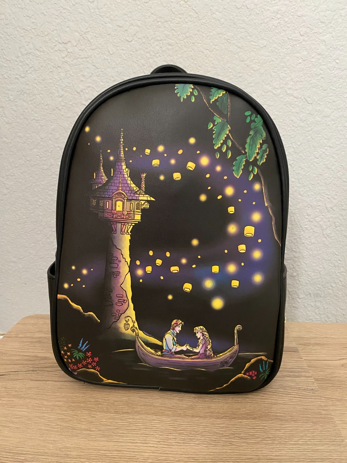 NWT Loungefly Disney Tangled Rapunzel Light Up Mini Backpack - I See the Light