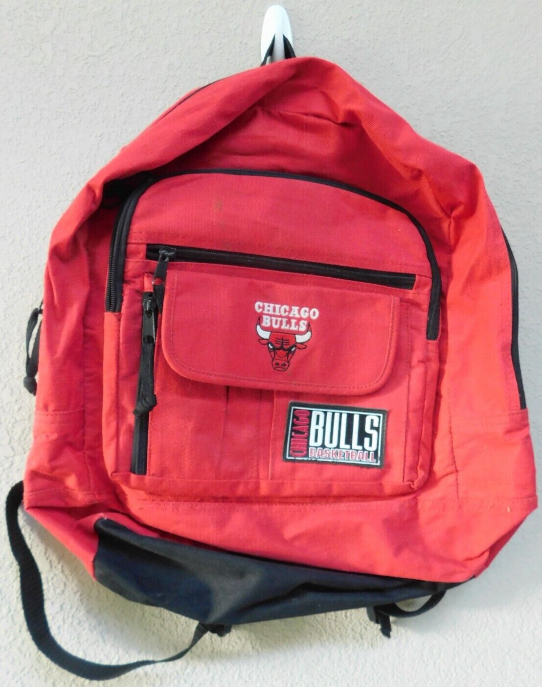 VTG 90\'s Chicago Bulls NBA Pro Game Works Backpack Jordan Rodman Pippen Rare .