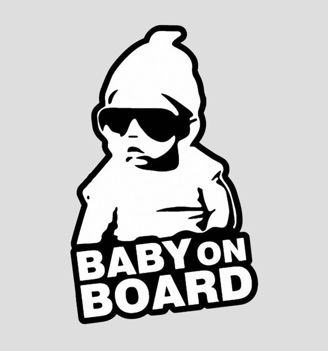 Car magnet  - Baby on Board magnet, for car (4\