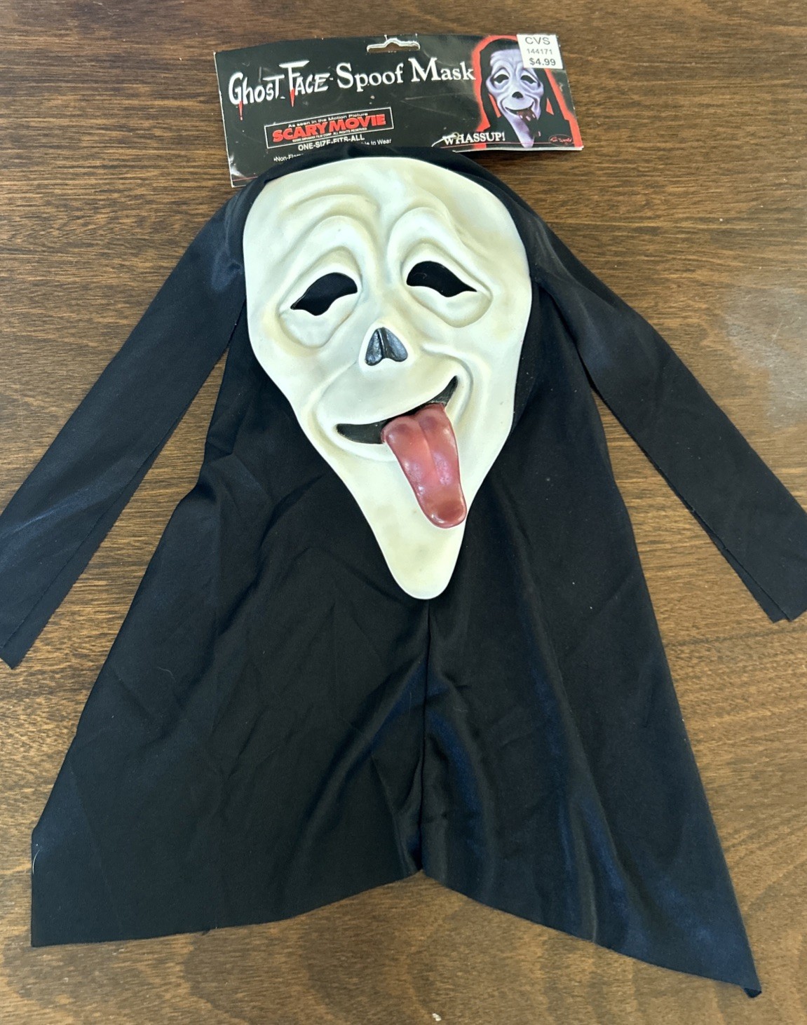 NWT Ghost Face Spoof Mask Wassup Scary Movie Scream 2000 READ