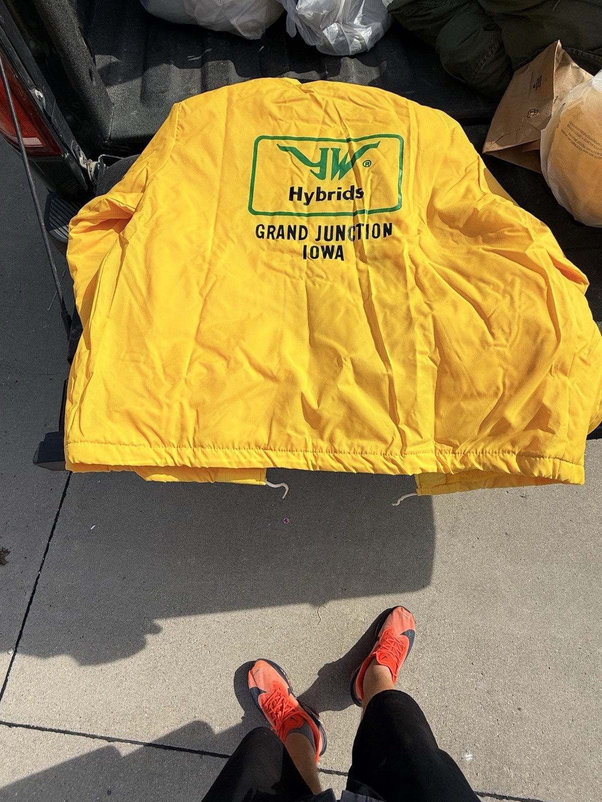 Vintage JW Hybrids Seed Corn Jacket Pla-Jac Dunbrooke 44-46 Grand Junction Iowa