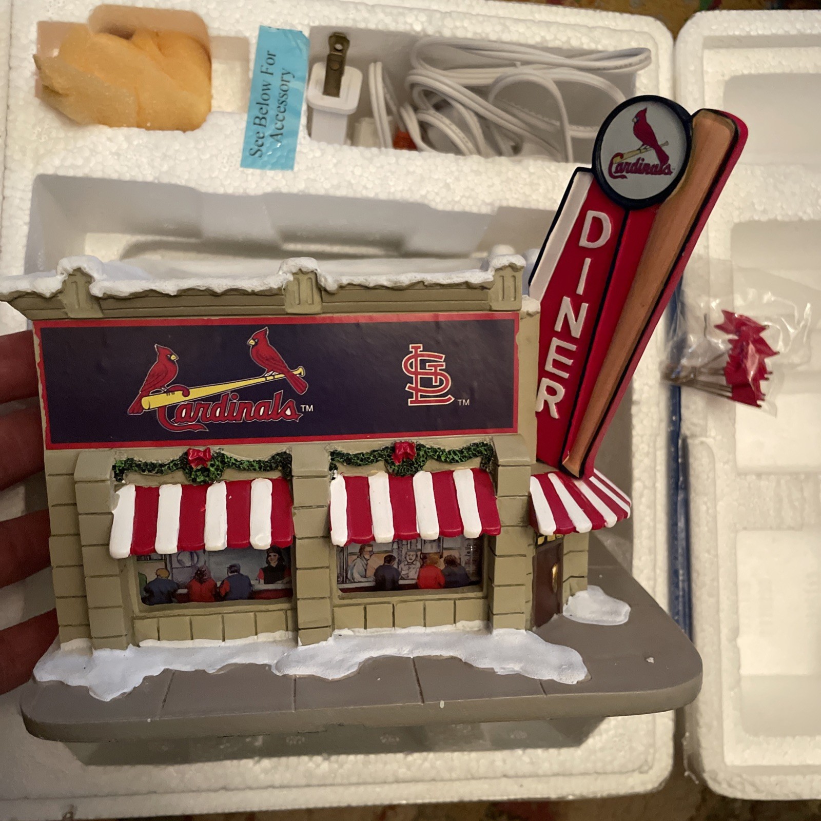 Hawthorne Village St. Louis Cardinals Diner Christmas