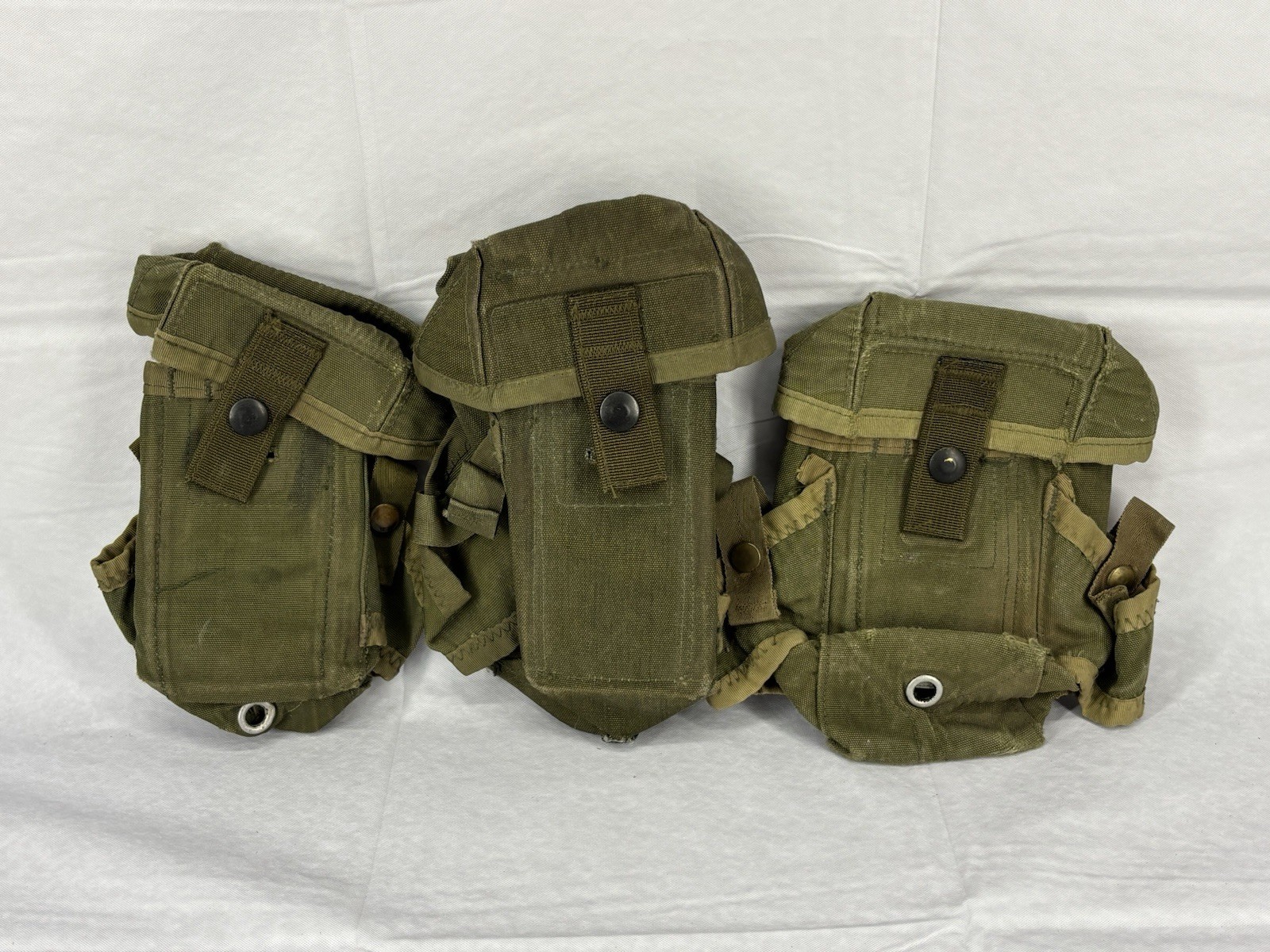 Vietnam War M1967 Alice Ammo Pouch Lot of 3 M16 Nylon Case Small Arms 30 Round