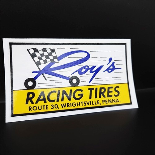 Roy\'s Racing Tires Vintage Style DECAL, Vinyl STICKER, hot rod, rat rod Roy\'s Racing Tires Vintage Style DECAL, Vinyl STICKER, hot rod, rat rod