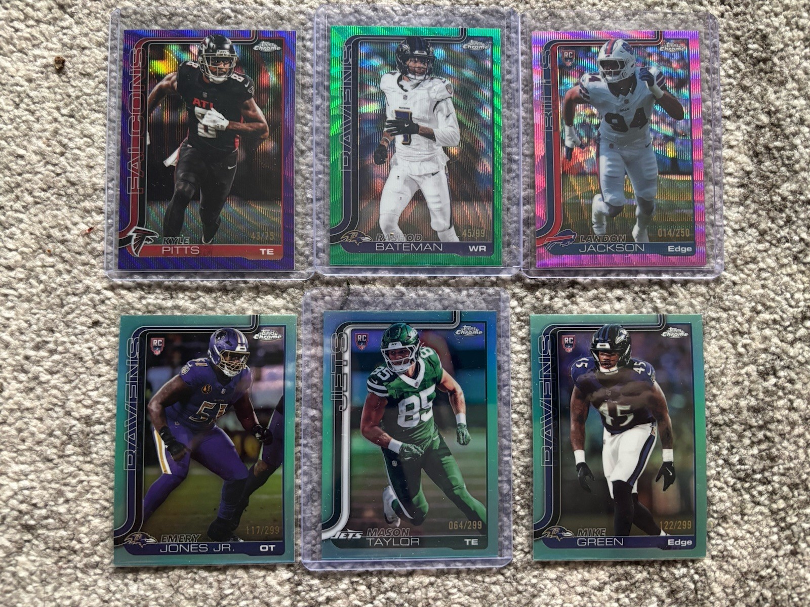 🔥 2025 Topps Chrome Football Numbered Lot - /75, /99, /250, /299 🔥 🔥 2025 Topps Chrome Football Numbered Lot - /75, /99, /250, /299 🔥