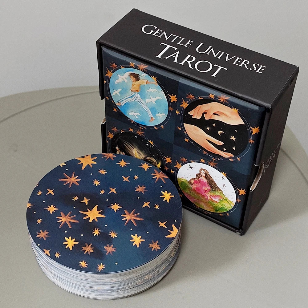 8.8*8.8Cm Double-Embossed Gentle Universe Tarot Deck 78 Pcs round Circular Tarot 8.8*8.8Cm Double-Embossed Gentle Universe Tarot Deck 78 Pcs round Circular Tarot