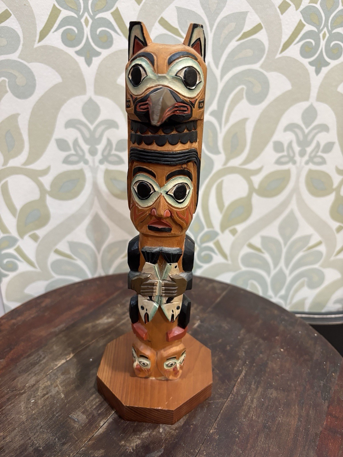 The Legend Of Fog Woman Totem Pole(AK) 10-1/2\ The Legend Of Fog Woman Totem Pole(AK) 10-1/2\