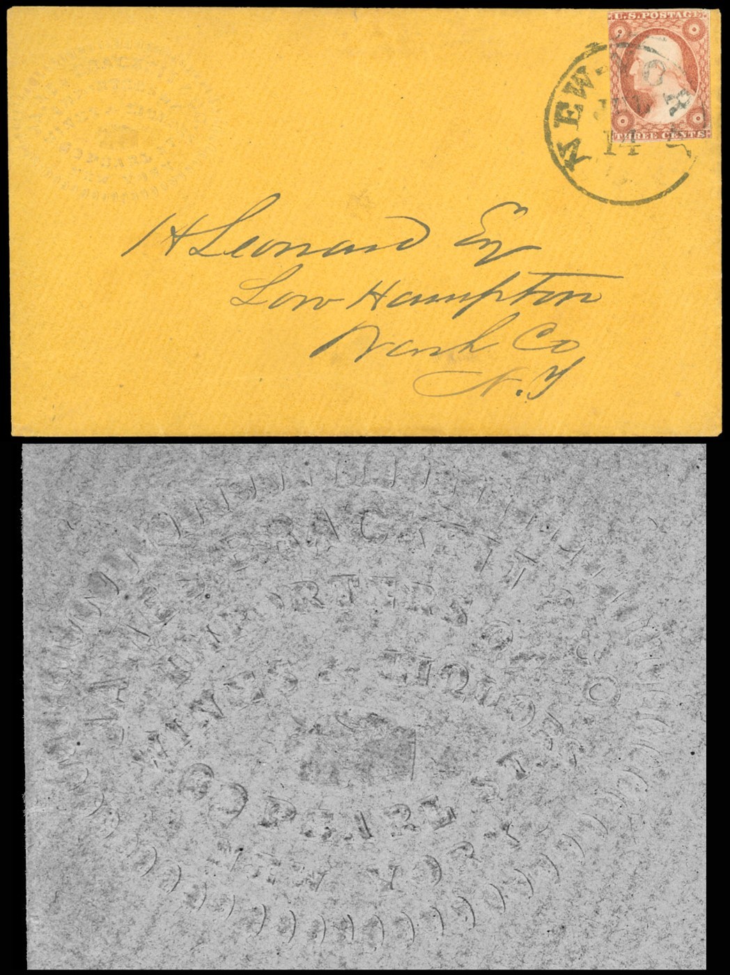 1850's NY, Embossed C/C, JAMES BRACKETT & CO. Importers of Wine & Liquors, #11A