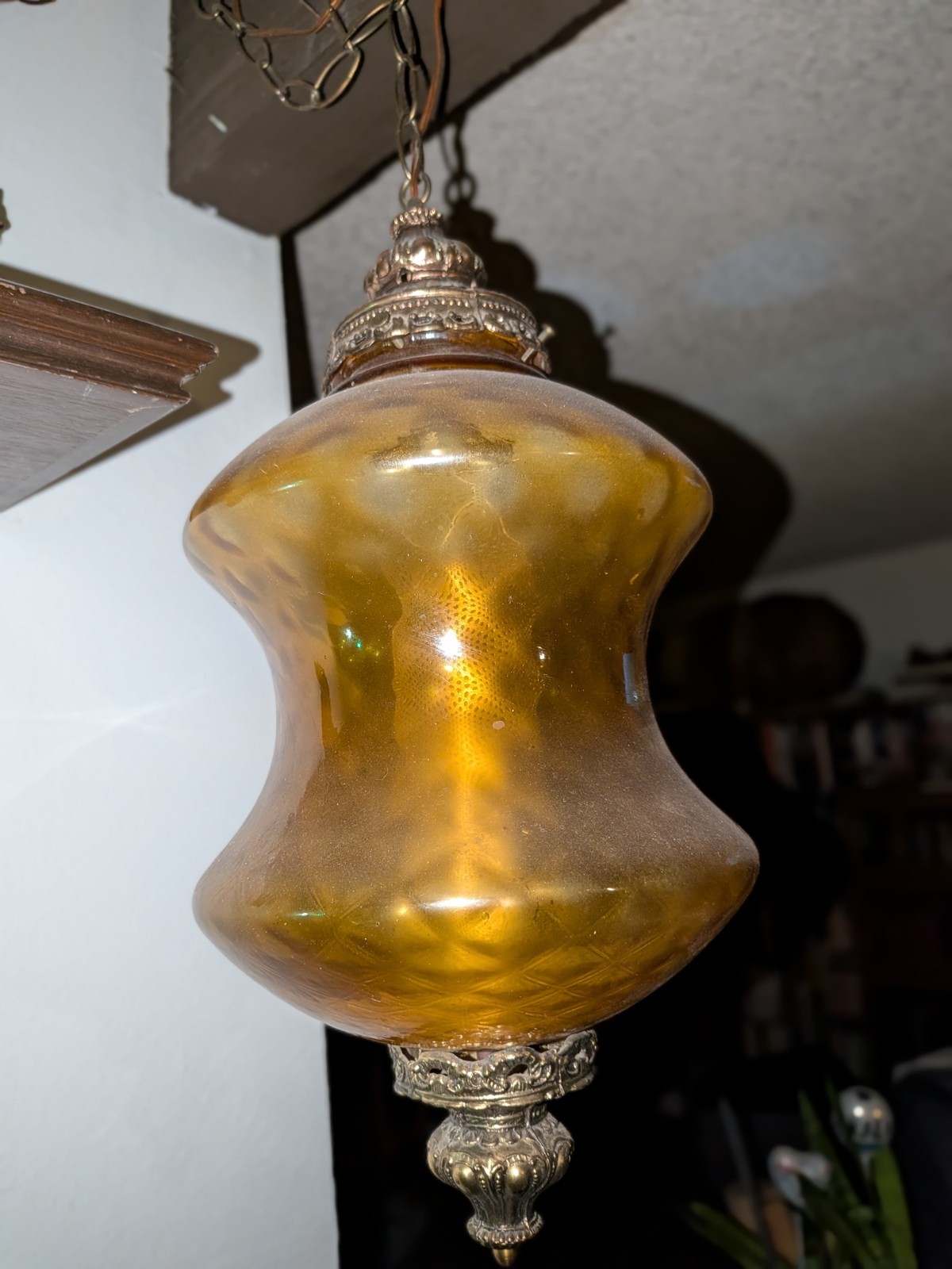 vintage mcm lamp Hanging