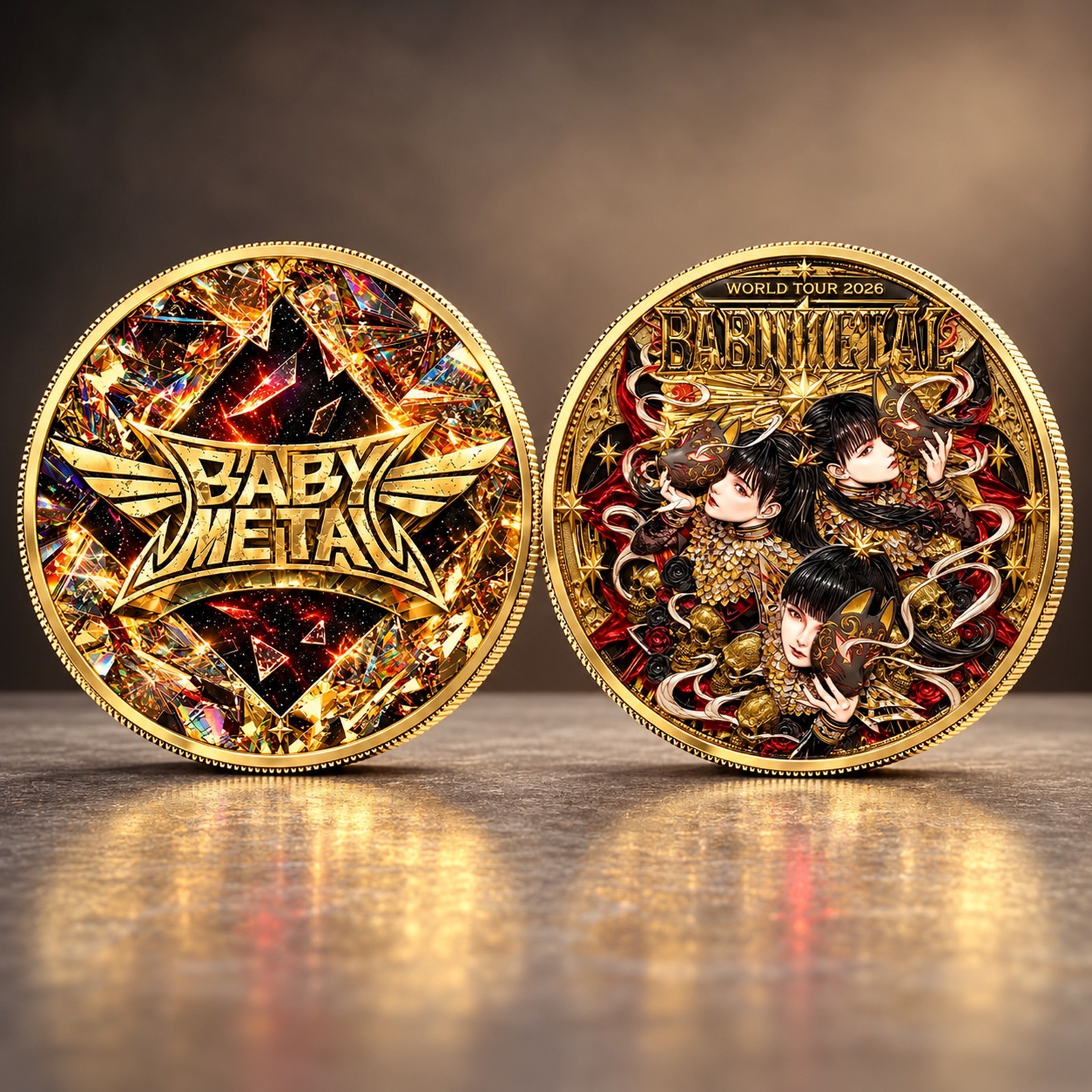 Babymetal World Tour 2026 Coin Commemorative Merch Best Gifts For Metalhead