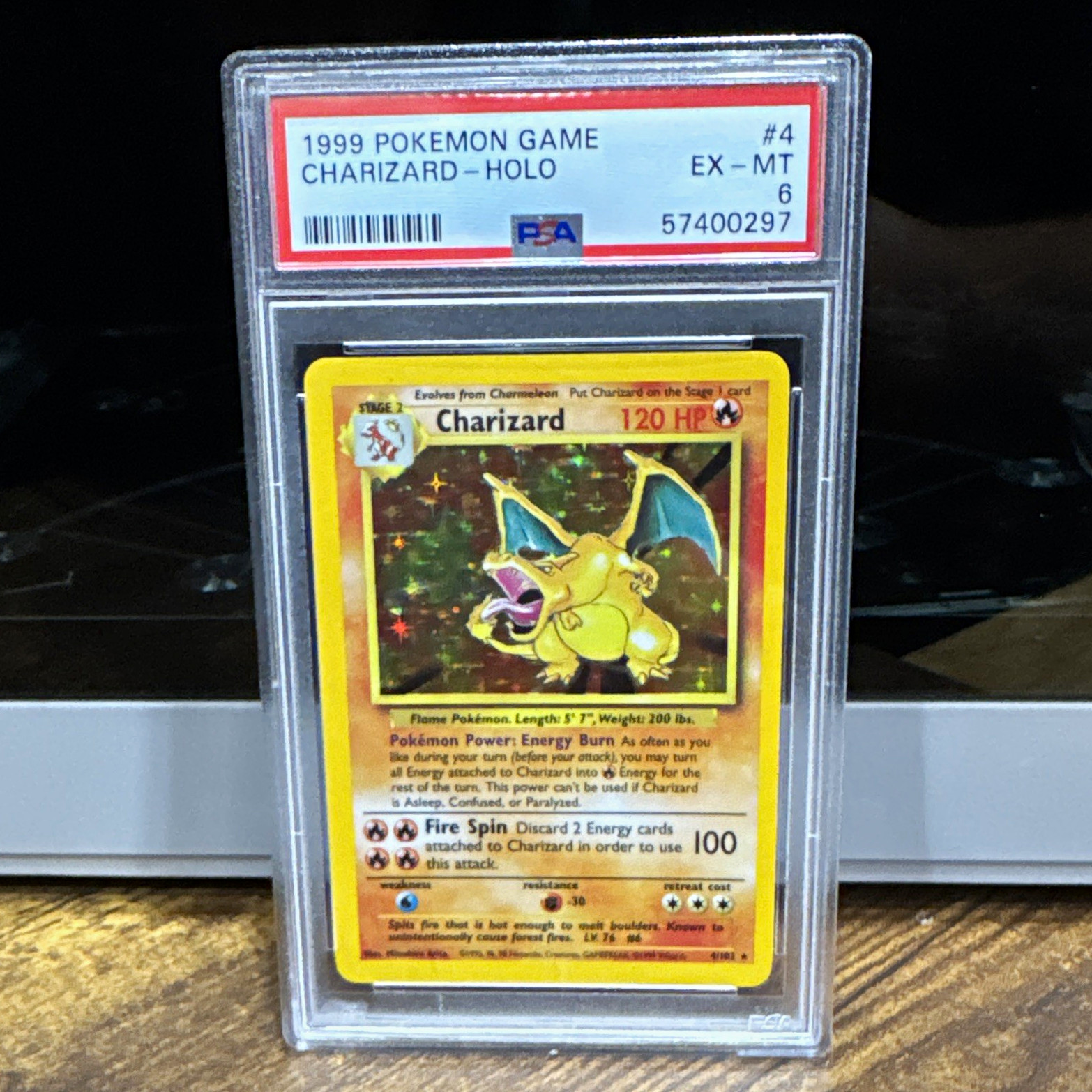 Pokemon 1999 Pokemon Game Charizard Holo #4 PSA 6 PSA Cert 57400297