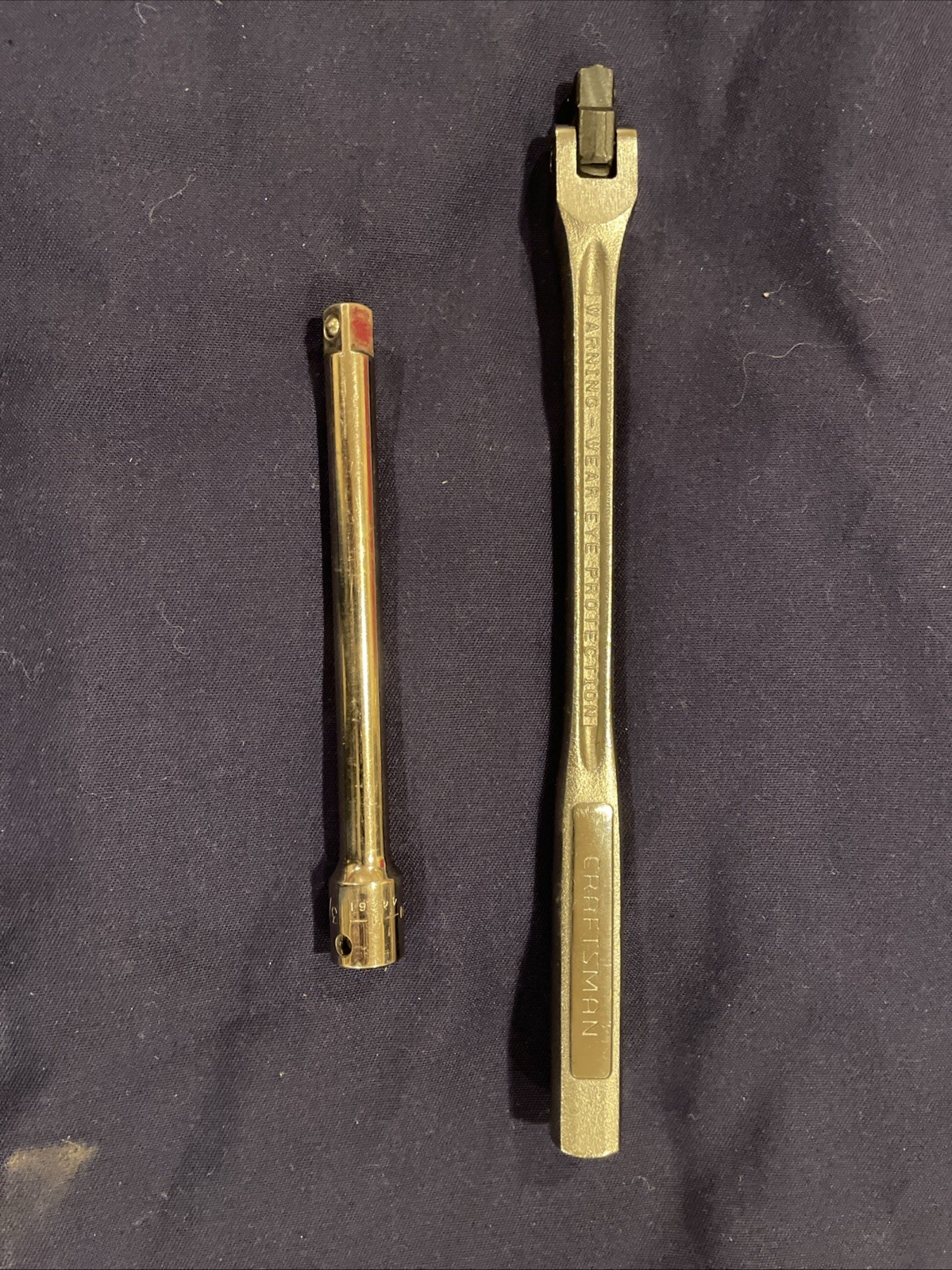Vintage Craftsman VVY Code 3/8 Breaker Bar and Extension New Old Stock