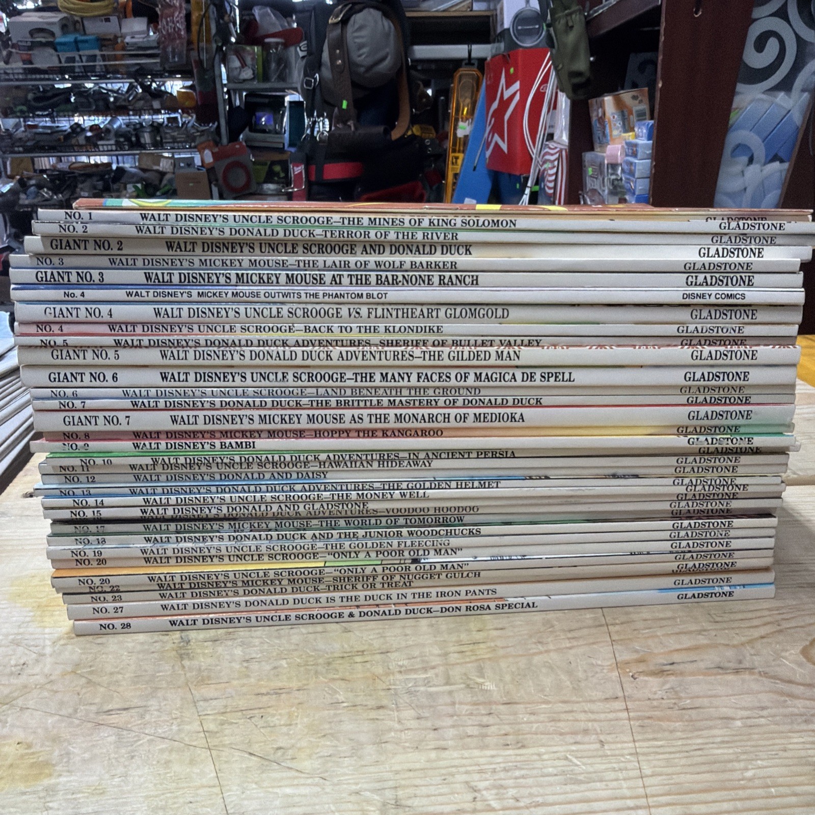 Vintage Rare Walt Disney Gladstone Book Collection Bundle Lot Set x33 Total