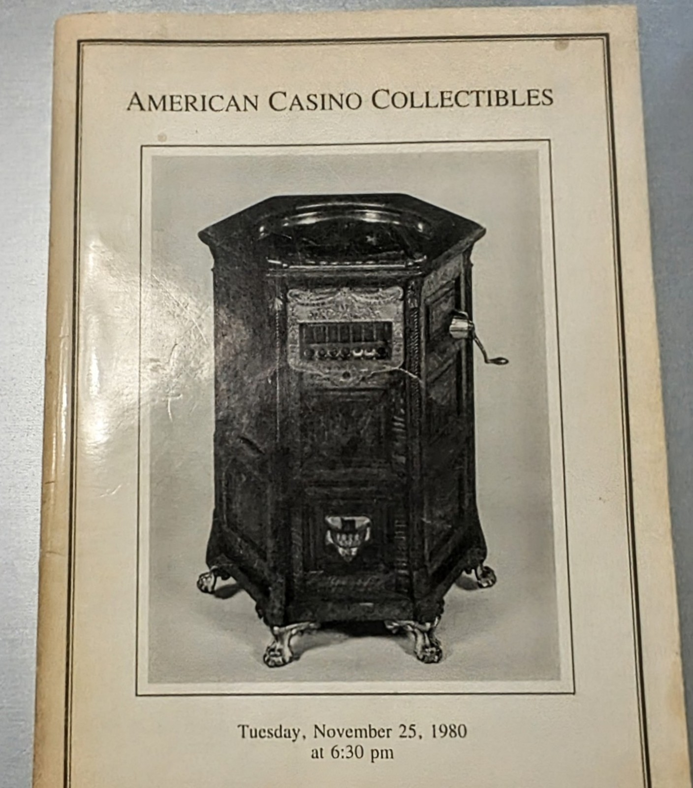 Antique American Casino Machine Gambling CATALOG Christie's Antique American Casino Machine Gambling CATALOG Christie's