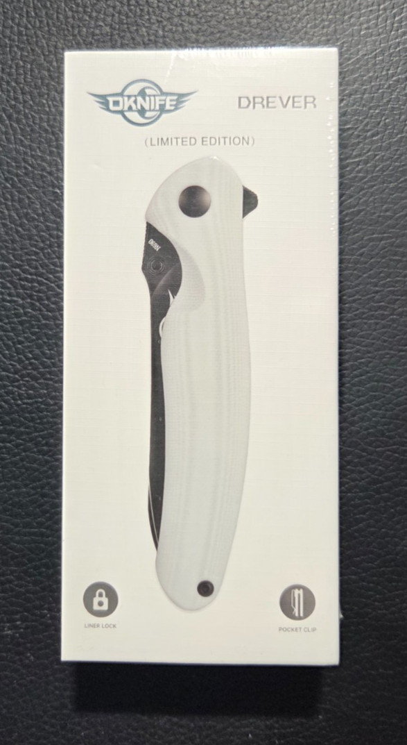 Olight Oknife Drever Limited Edition White New Sealed SN 0053