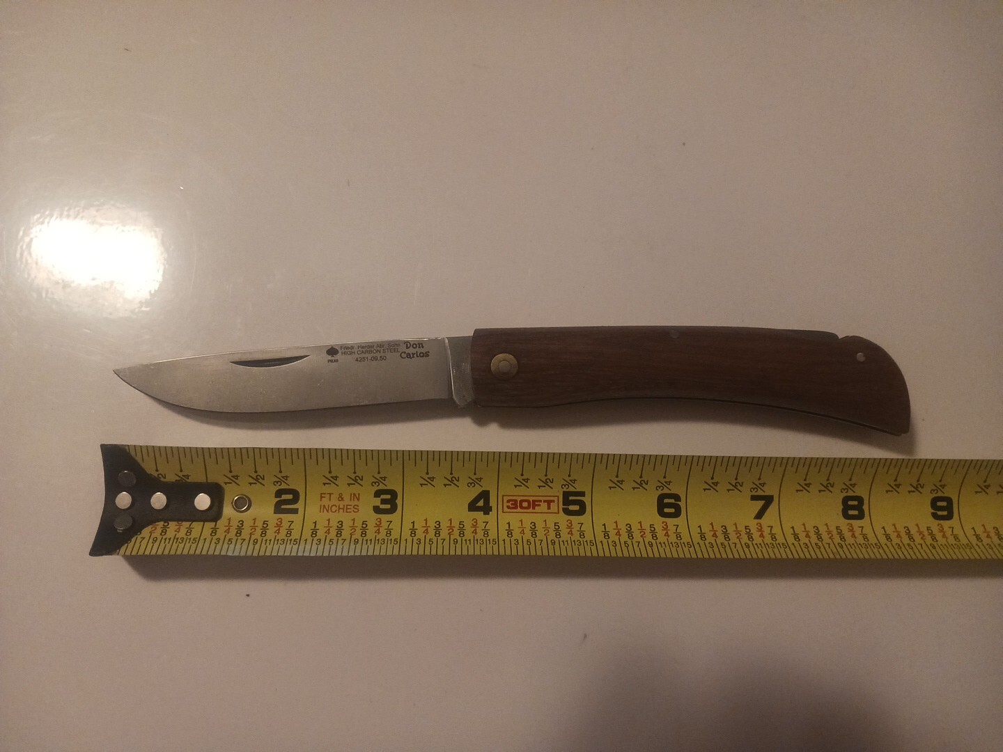 New Friedr.Herder Hi-C Skinner, Locking Blade 8.5 In Overall NEW Solingen German New Friedr.Herder Hi-C Skinner, Locking Blade 8.5 In Overall NEW Solingen German