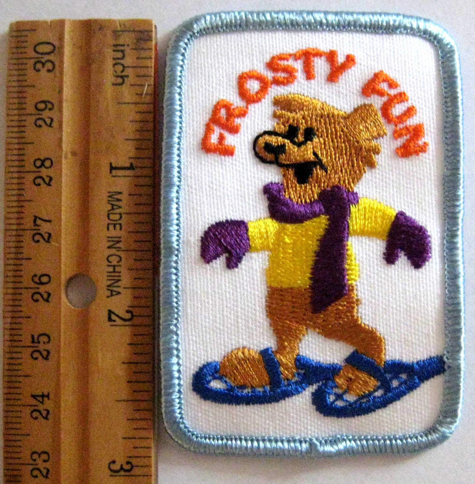 Girl Scout FROSTY FUN PATCH Cross Country Ski Snow Winter Sport Badge 70% OFF
