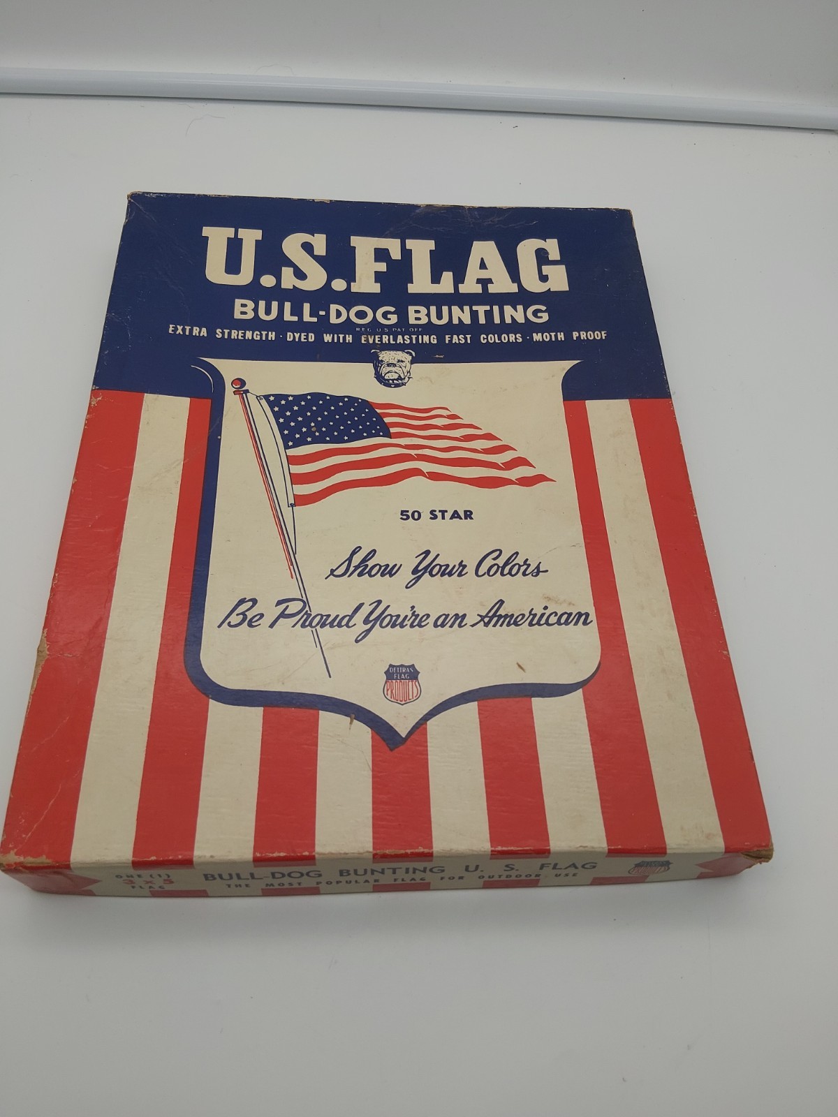 Dettra Bulldog U.S. American Flag 3x5' 50 Star Cotton Bunting Vintage NIB Dettra Bulldog U.S. American Flag 3x5' 50 Star Cotton Bunting Vintage NIB