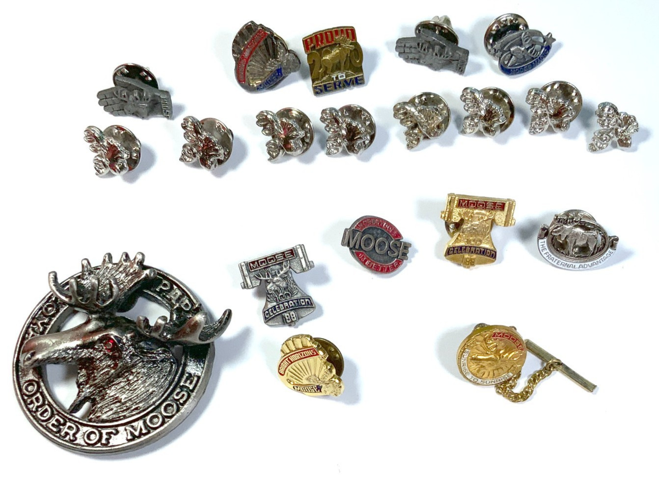Vintage Loyal Order of Moose Pin Lot Fraternal LOOM Badge PAP Tie Tack Estate Vintage Loyal Order of Moose Pin Lot Fraternal LOOM Badge PAP Tie Tack Estate