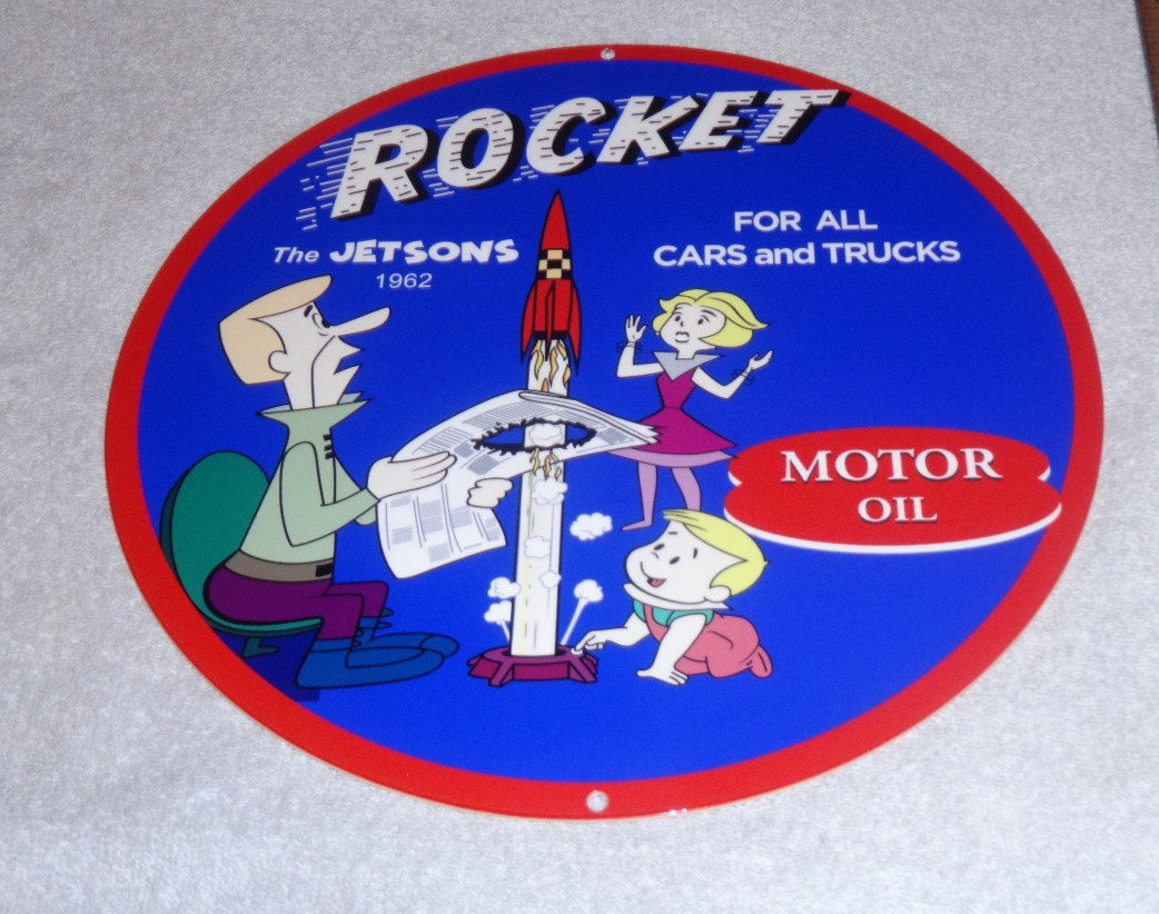 VINTAGE THE JETSON'S TV SHOW CARTOON🚀 ROCKET MOTOR OIL 12 VINTAGE THE JETSON'S TV SHOW CARTOON🚀 ROCKET MOTOR OIL 12