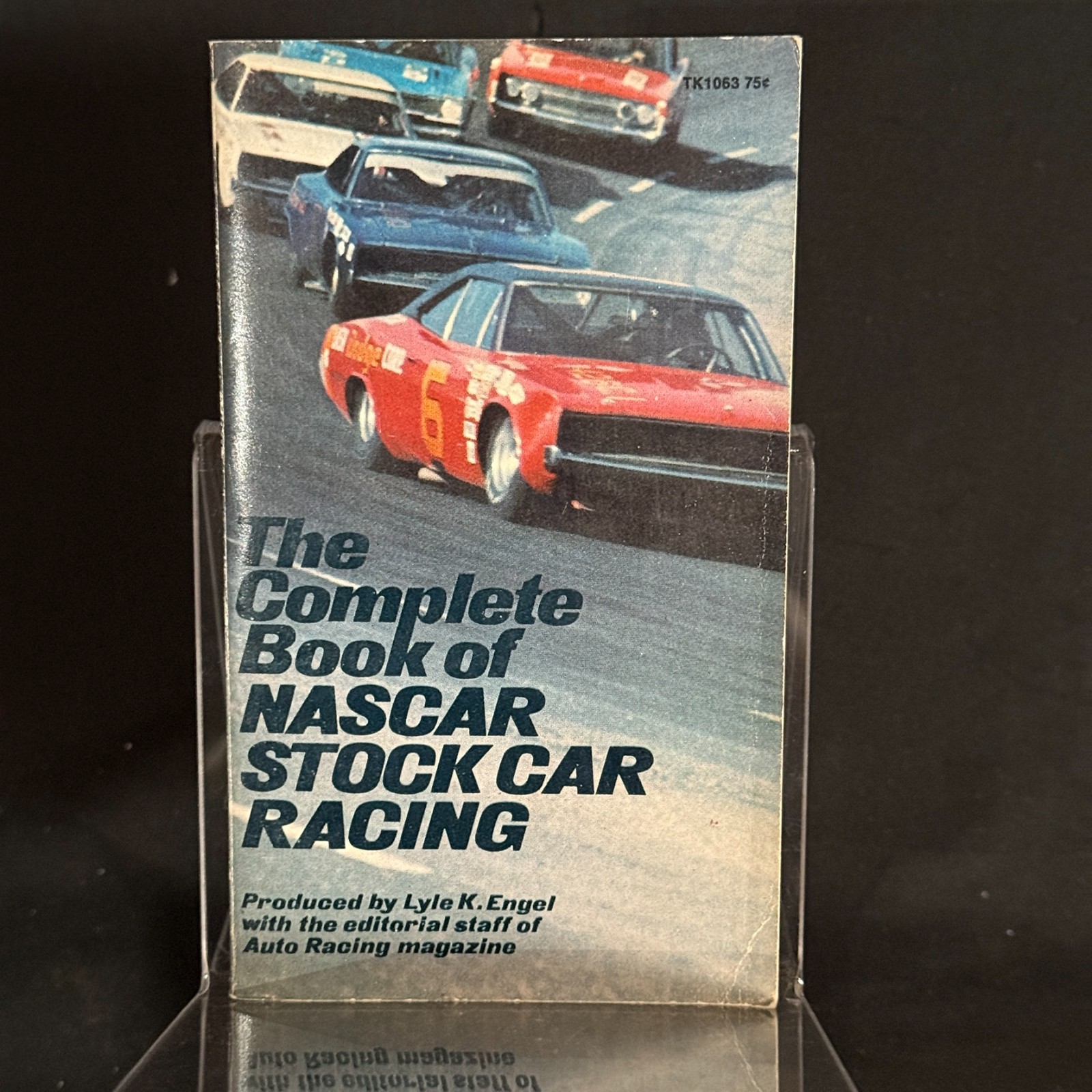 1969 Complete Book of NASCAR Stock Car Racing Lyle Engel 1st Print Paperback