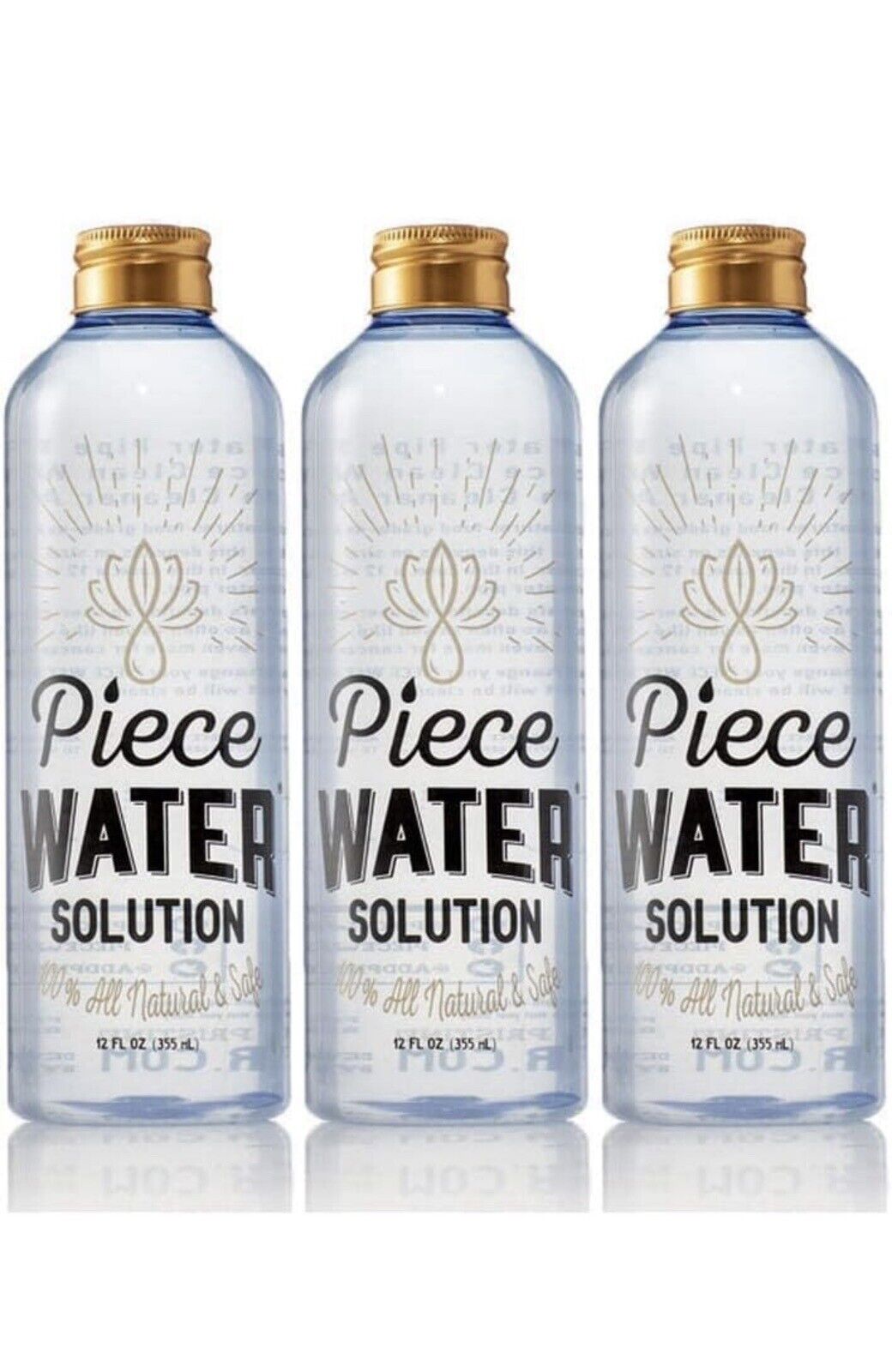 Piece Water Solution 12oz Metal & Glass Cleaner  (pack of 3)