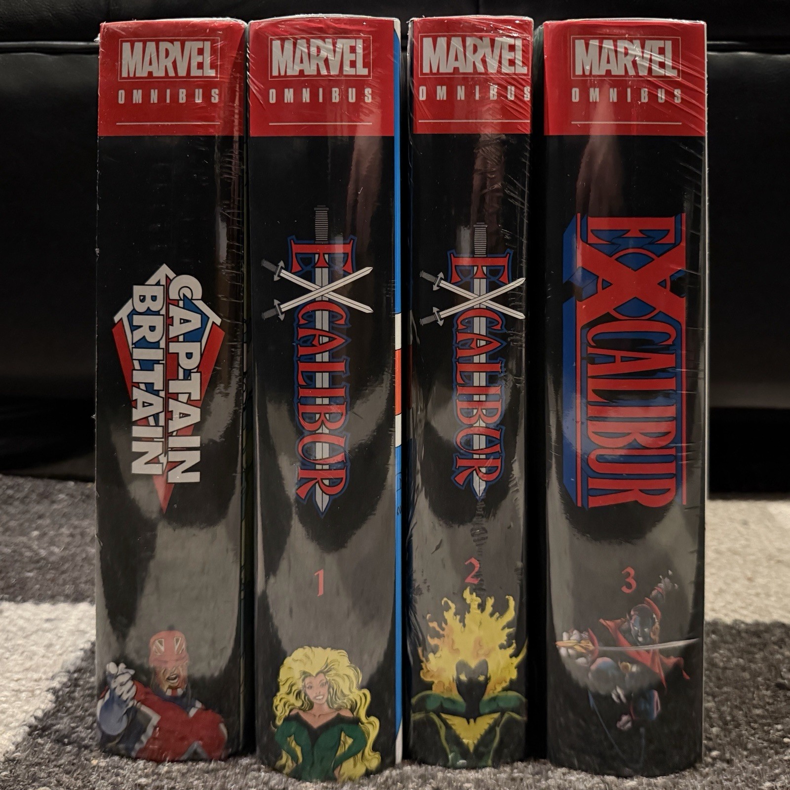 Marvel Excalibur Omnibus Volumes 1 2 3 + Captain Britain | 4 Book Lot New Sealed