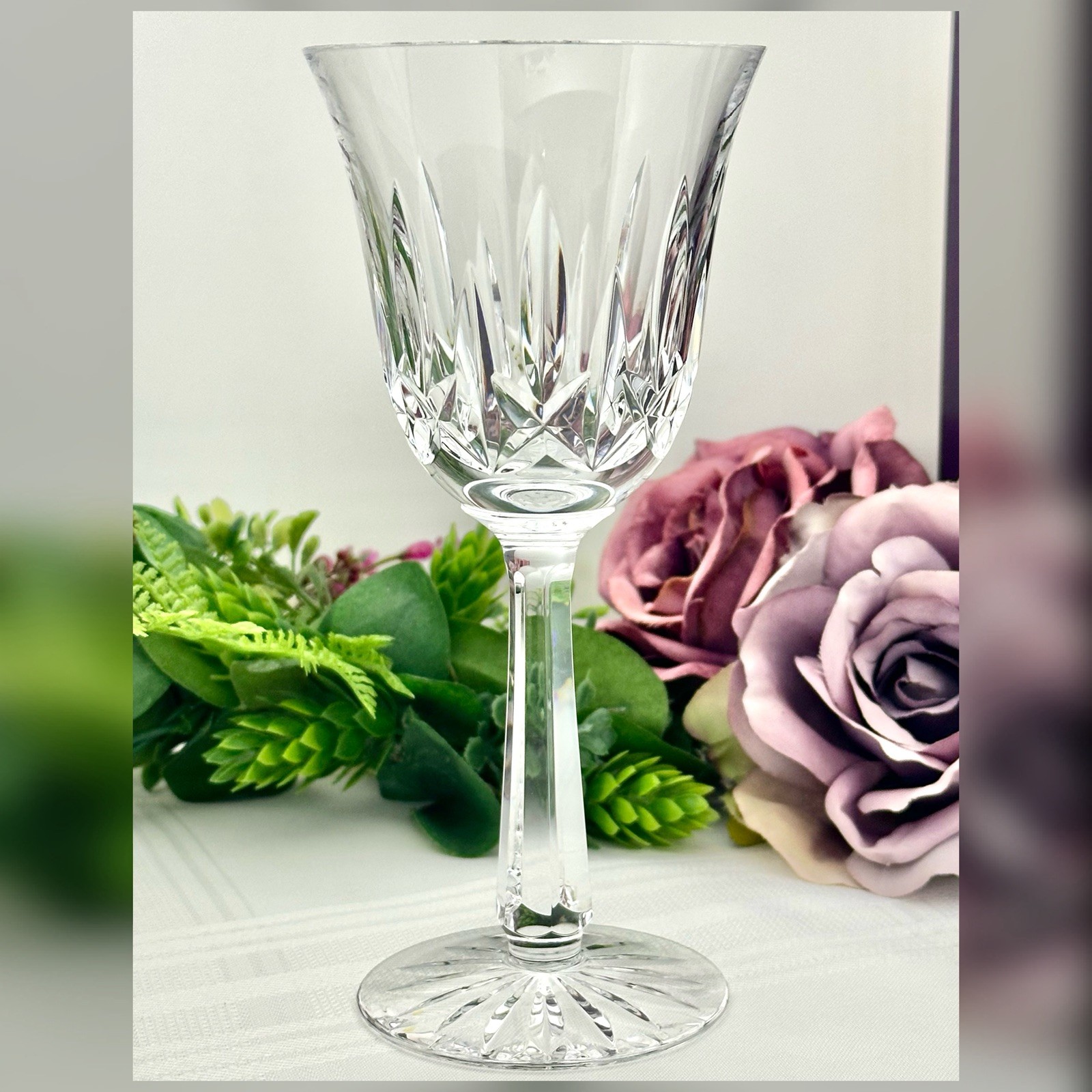 Waterford Ballyshannon Claret Wine Glass Ledge Version Crystal Signed