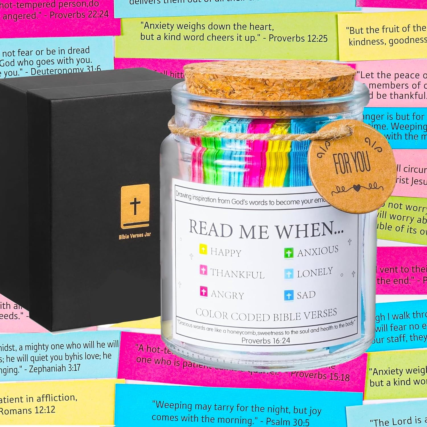 Bible Verses for Christian Gifts, Read Me When Bible Verses Jar for Daily Encour Bible Verses for Christian Gifts, Read Me When Bible Verses Jar for Daily Encour