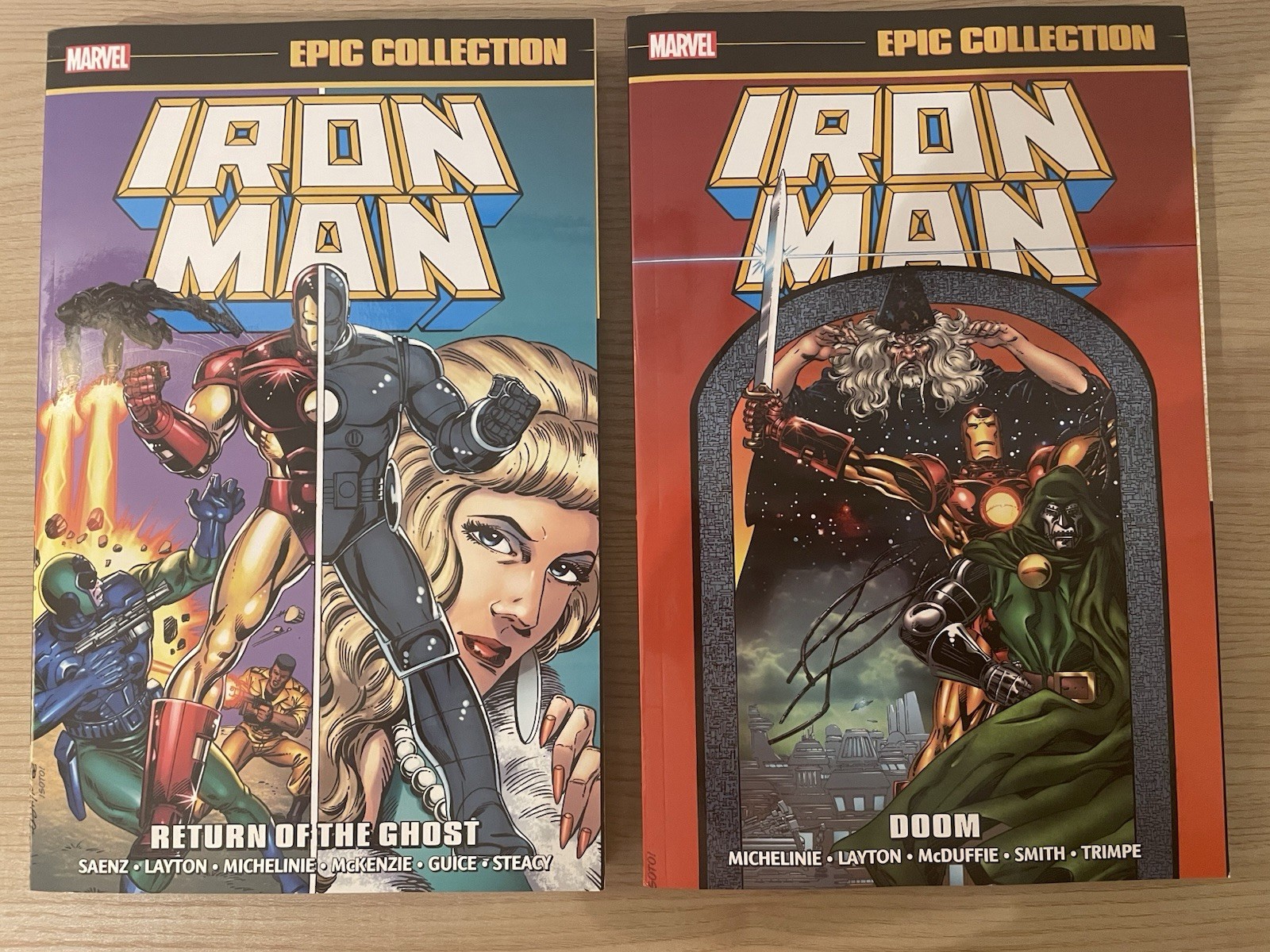 Iron Man Epic Collection TPB Lot - Vol 14 Return of the Ghost & Vol 15 Doom
