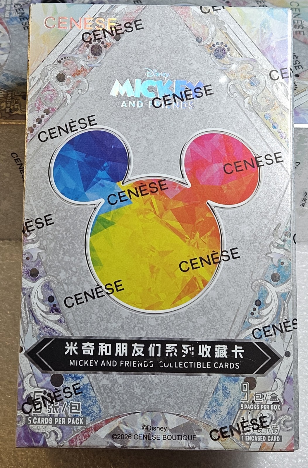 IN STOCK 2026 CENESE Mickey And Friends Trading Cards Sealed 1 Box