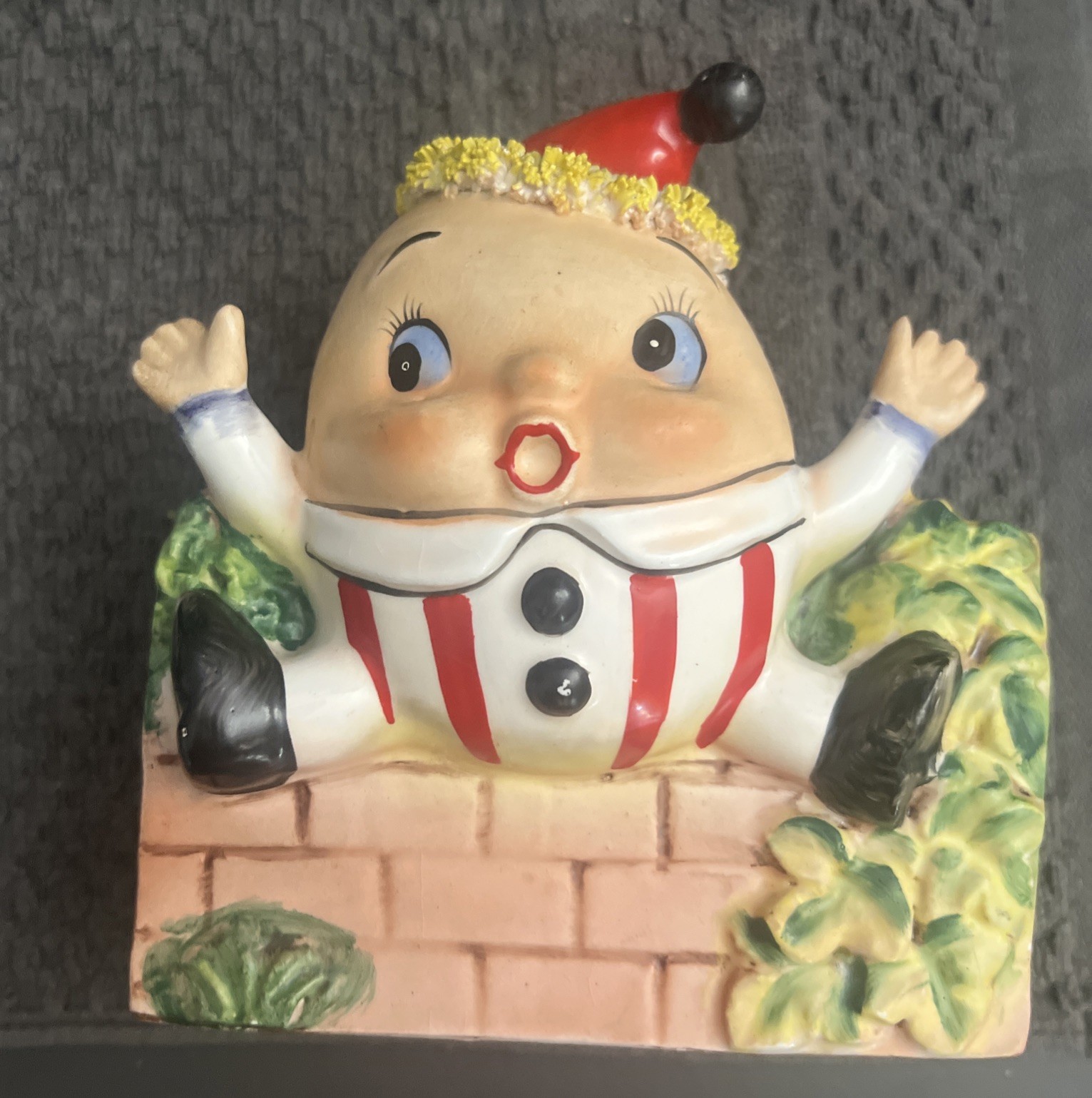 VTG MCM Hysco Japan Humpty Dumpty Figural CLOWN Planter (Mold #1558) 1950-60's